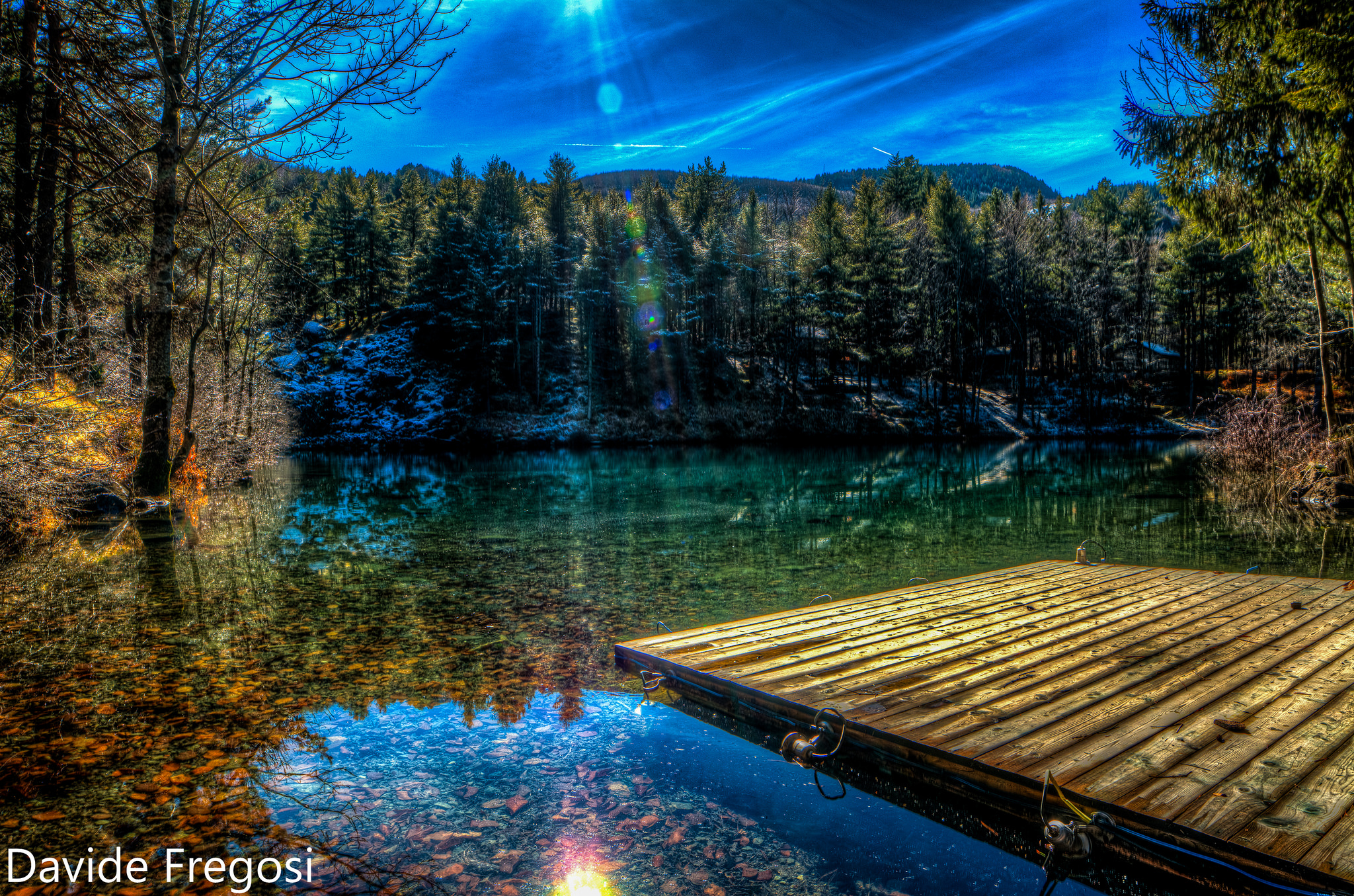 Download mobile wallpaper Nature, Water, Sky, Reflection, Hdr, Photography, Sunshine for free.