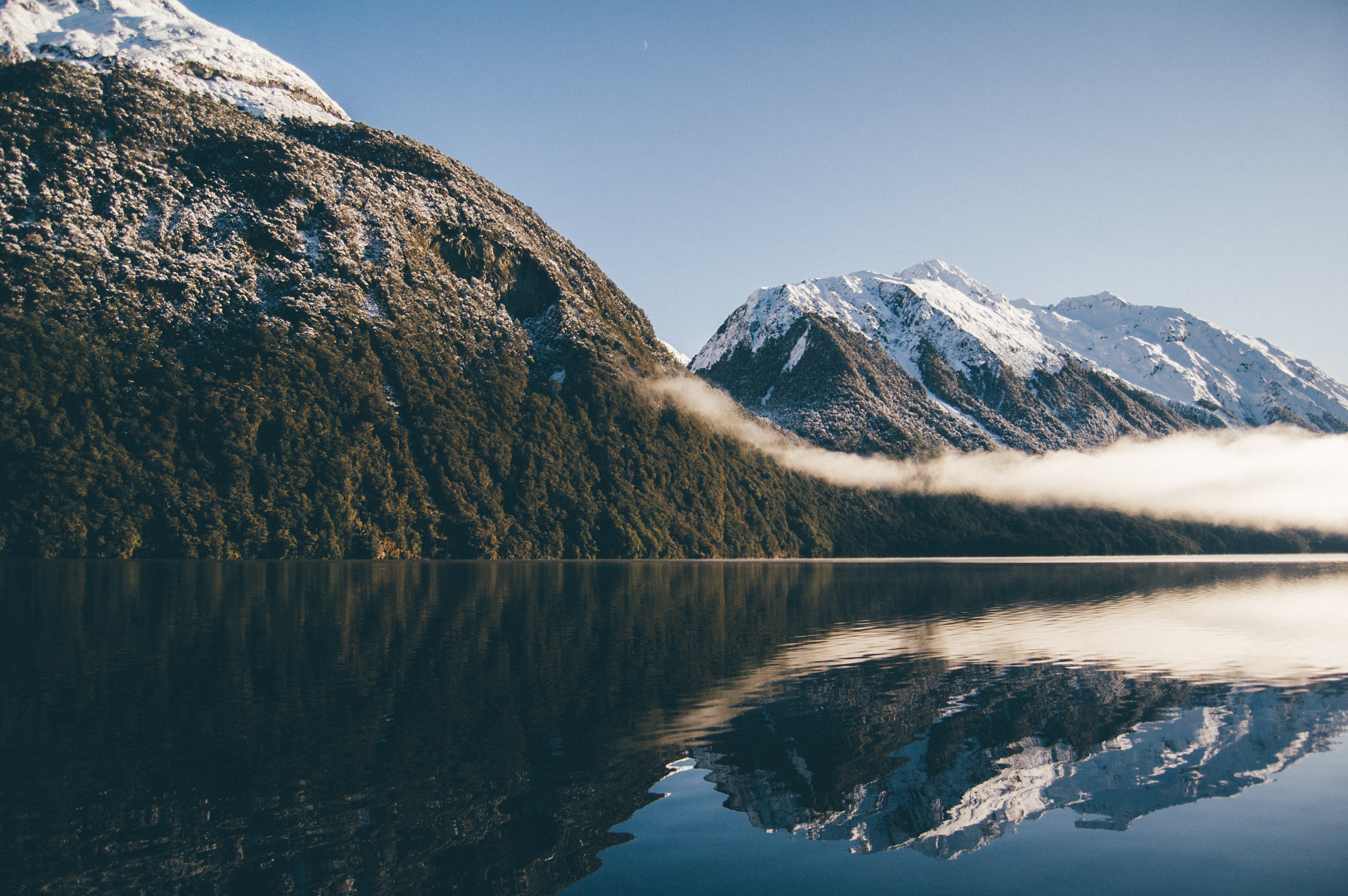 無料モバイル壁紙自然, 山脈, 湖, スカイをダウンロードします。