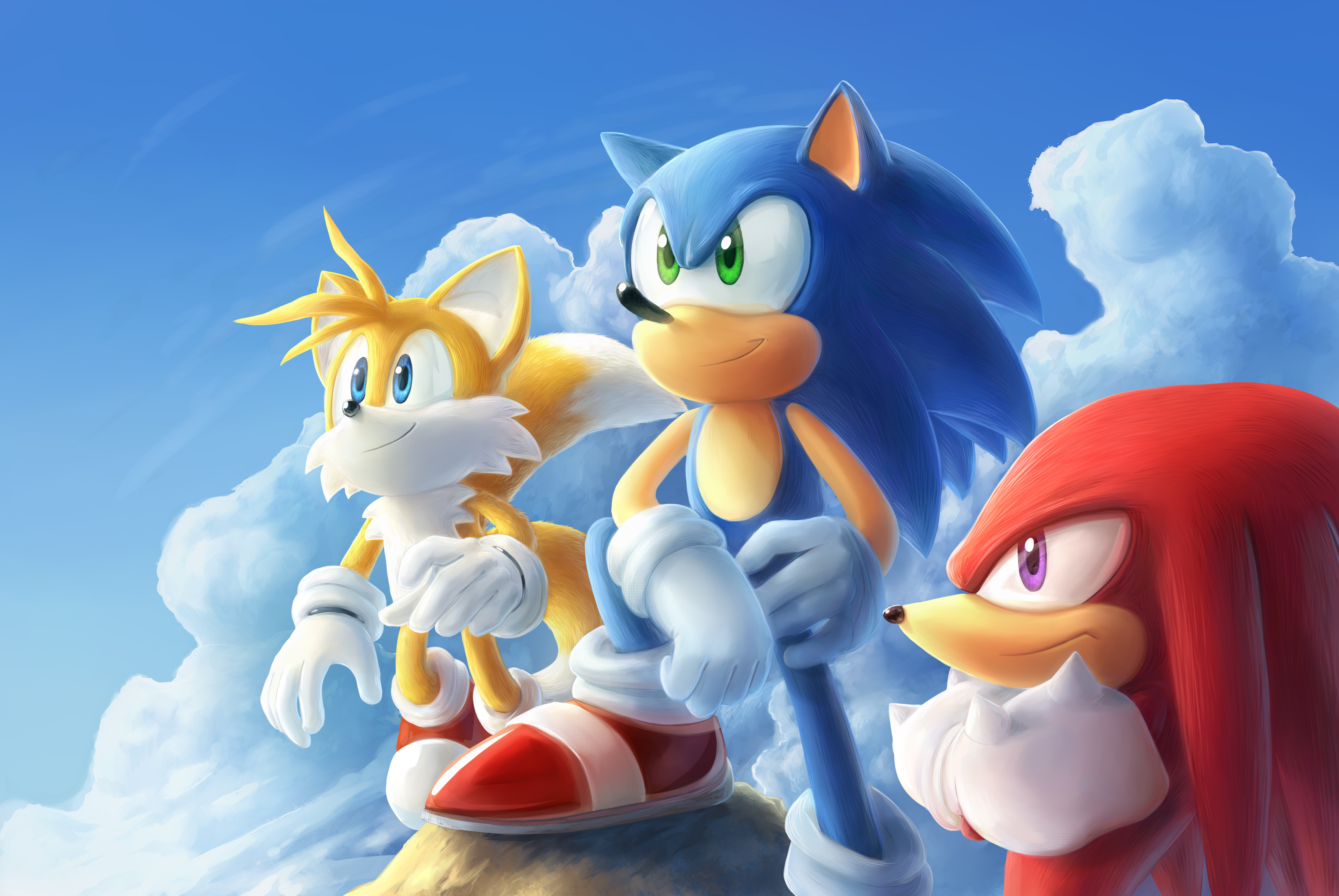 video game, sonic the hedgehog, knuckles the echidna, miles 'tails' prower, sonic