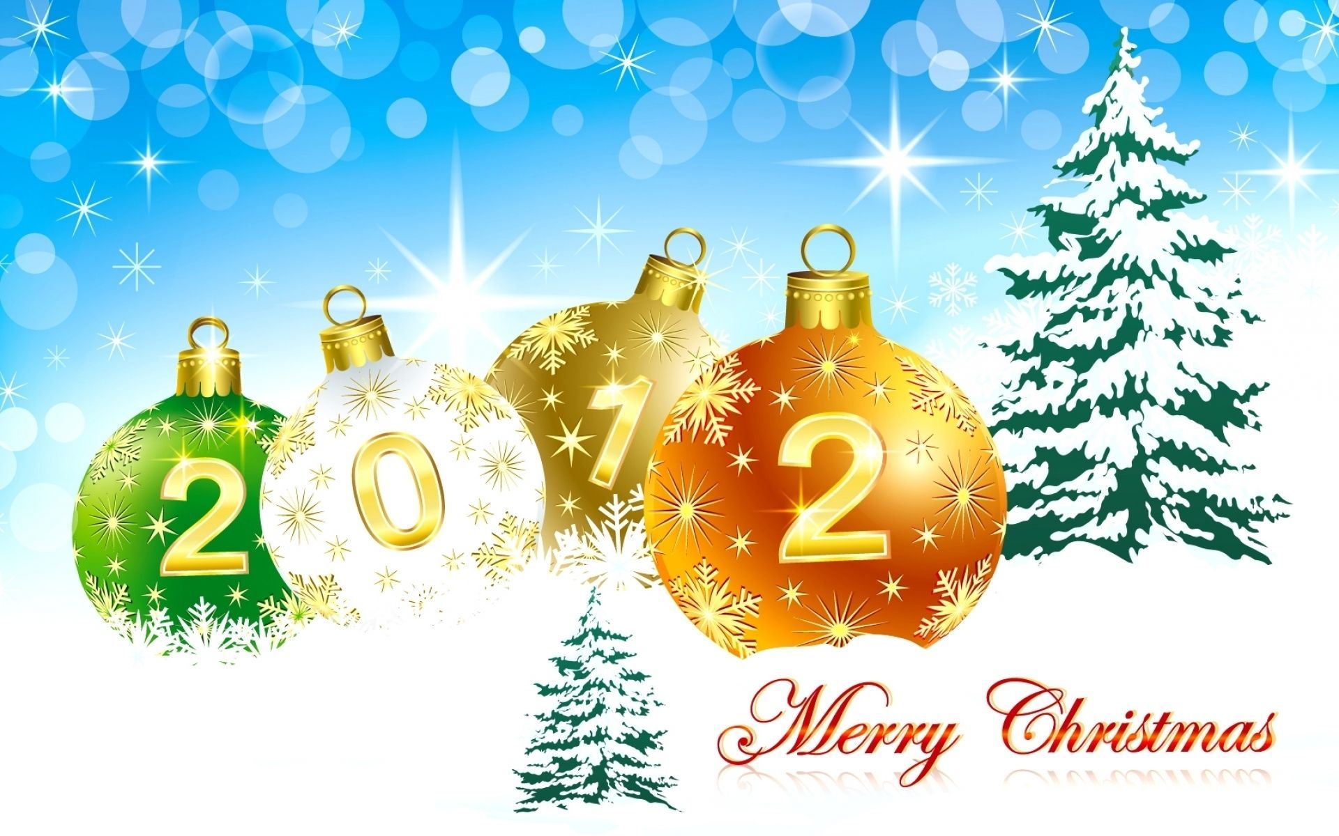 Download mobile wallpaper New Year 2012, Merry Christmas, Christmas Ornaments, Christmas, Holiday for free.