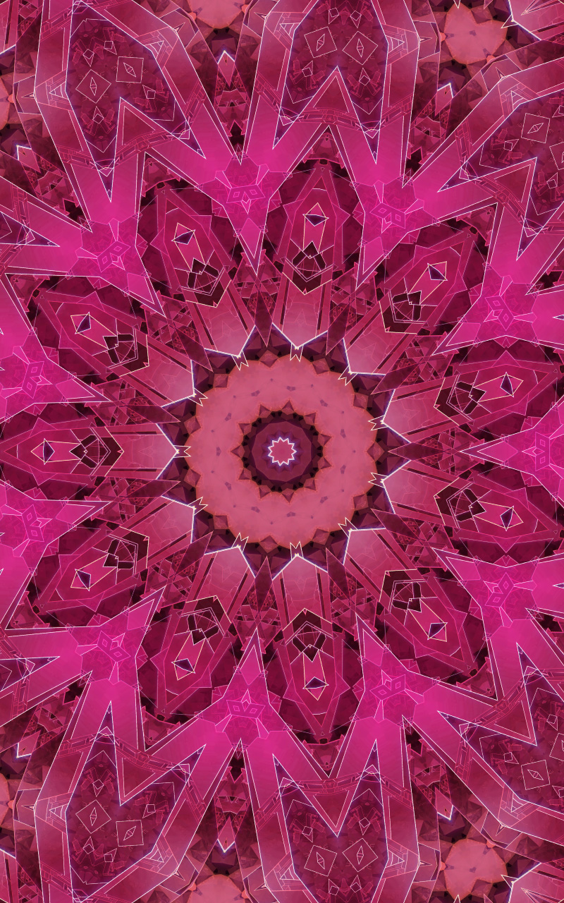 Handy-Wallpaper Abstrakt, Rosa, Muster, Gradient, Kaleidoskop kostenlos herunterladen.