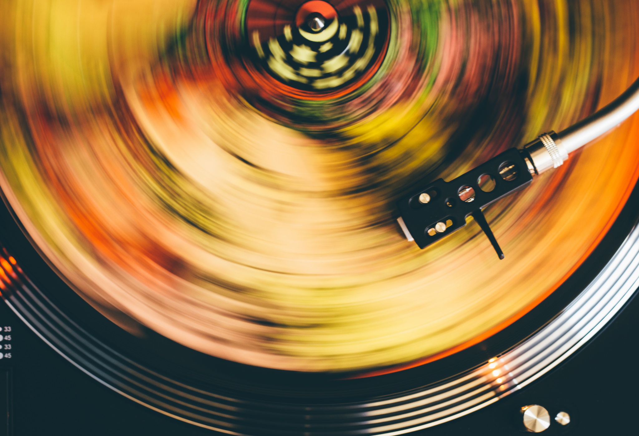 Download mobile wallpaper Music, Record, Motion Blur for free.