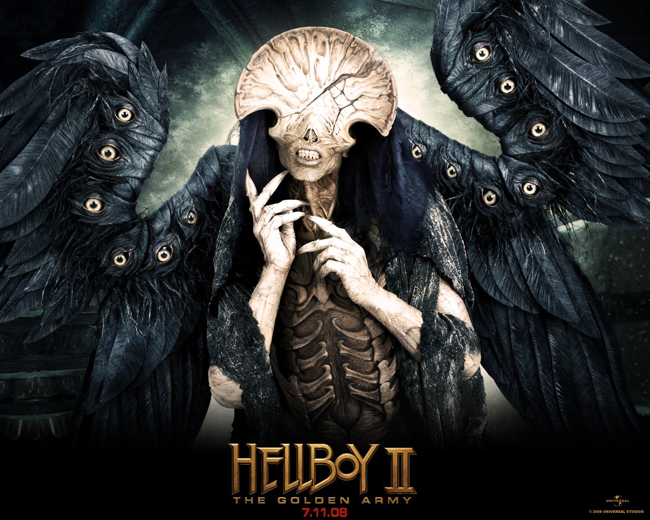 movie, hellboy ii: the golden army, creature, eye, wings
