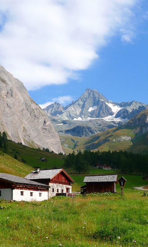 Téléchargez des papiers peints mobile Paysage, Montagne, Loger, Maison, L'autriche, Autriche, Alpes, Photographie, La Nature gratuitement.