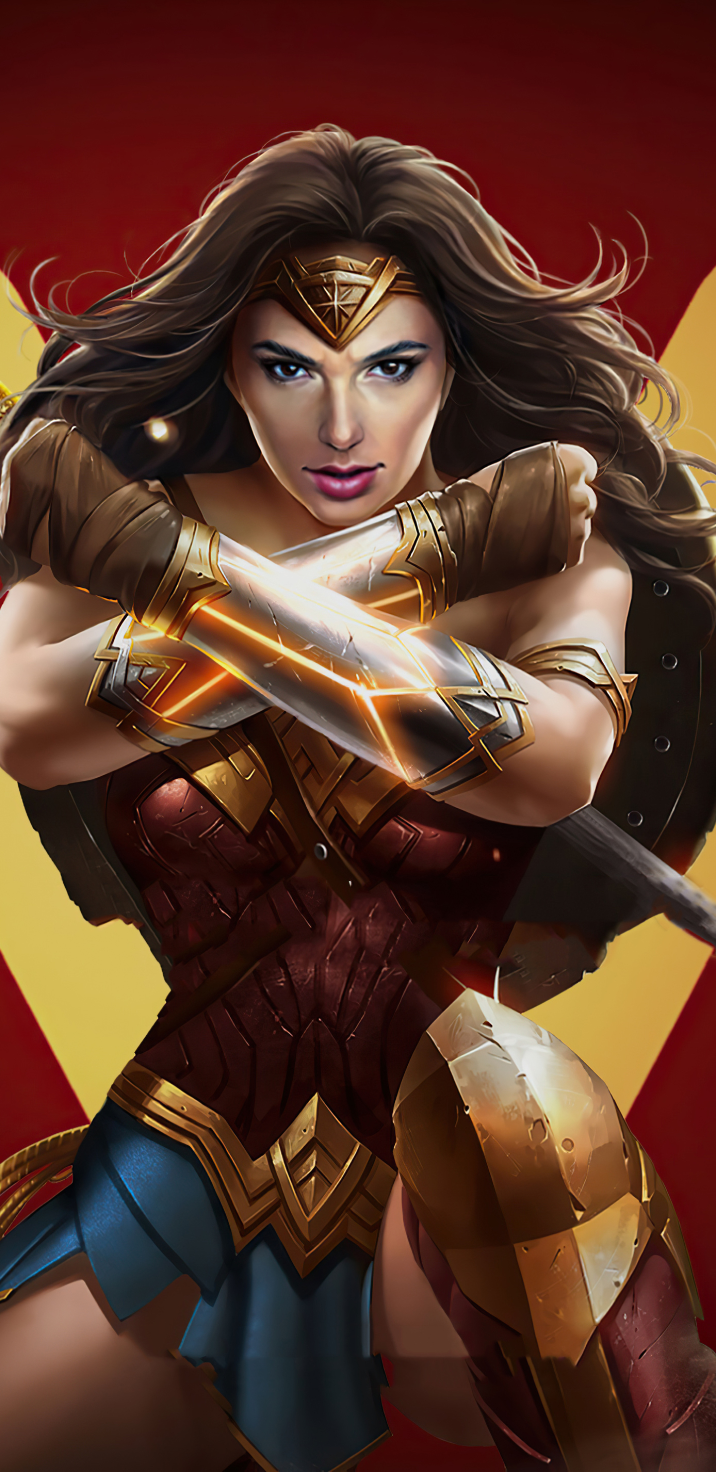 Handy-Wallpaper Krieger, Filme, Dc Comics, Diana Prinz, Wonderwoman, Gal Gadot, Wonder Woman kostenlos herunterladen.