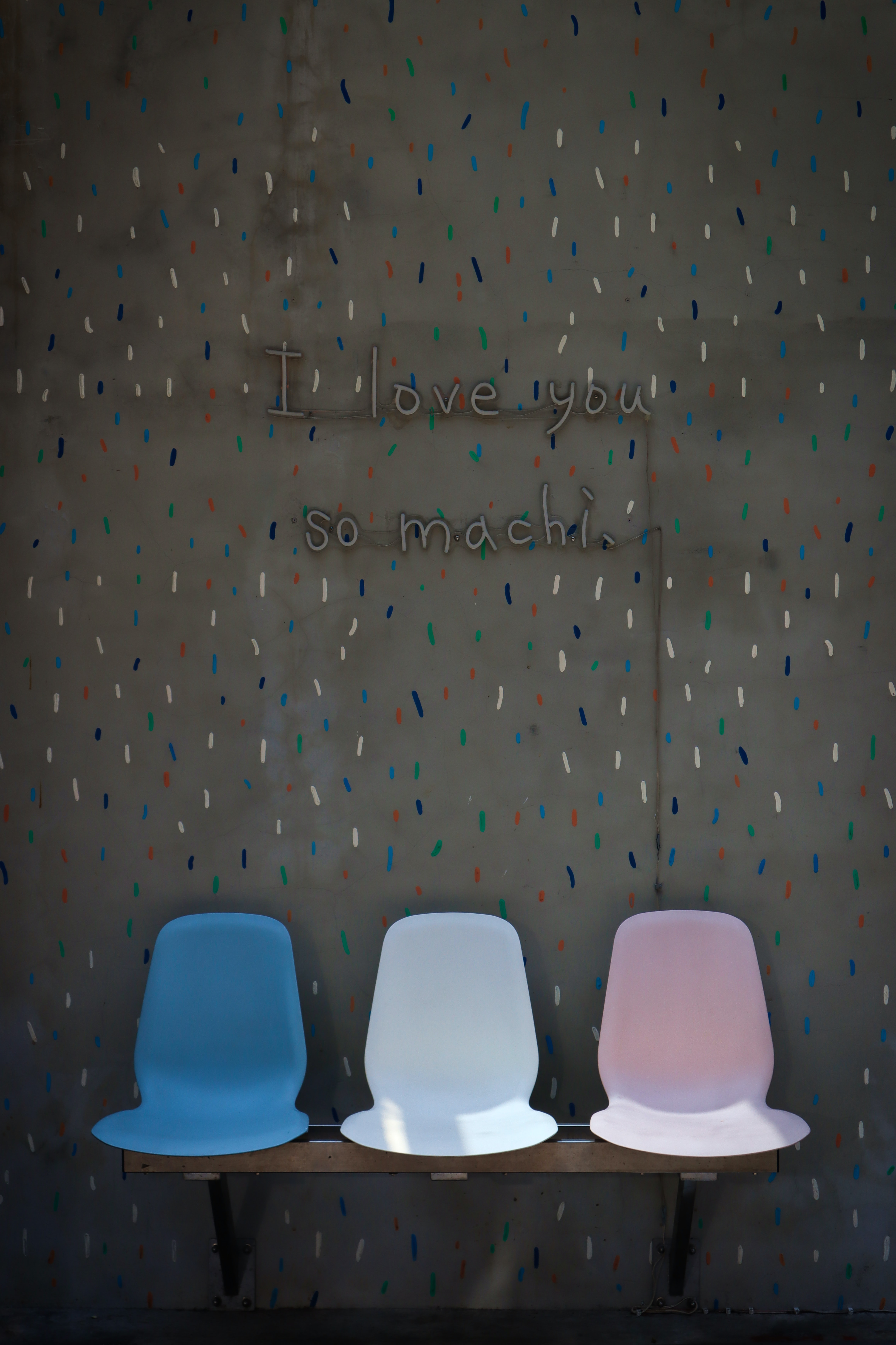 love, seat, words, wall, phrase, seats
