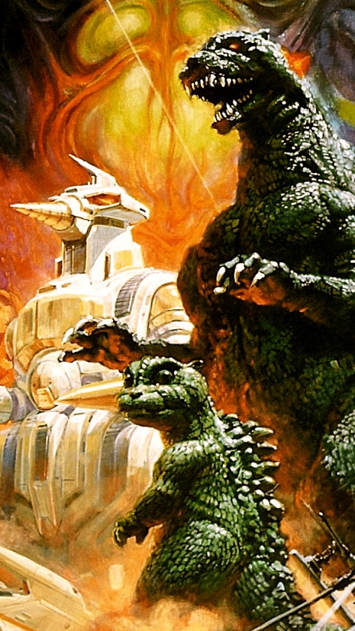Téléchargez des papiers peints mobile Film, Godzilla, Godzilla Contre Godzilla De L'espace gratuitement.