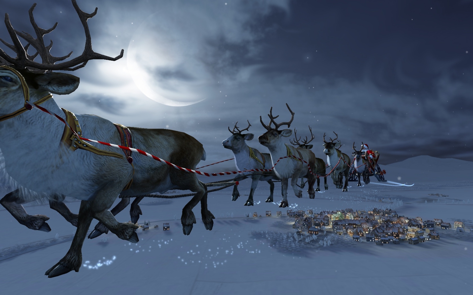 reindeer, christmas, holiday, santa