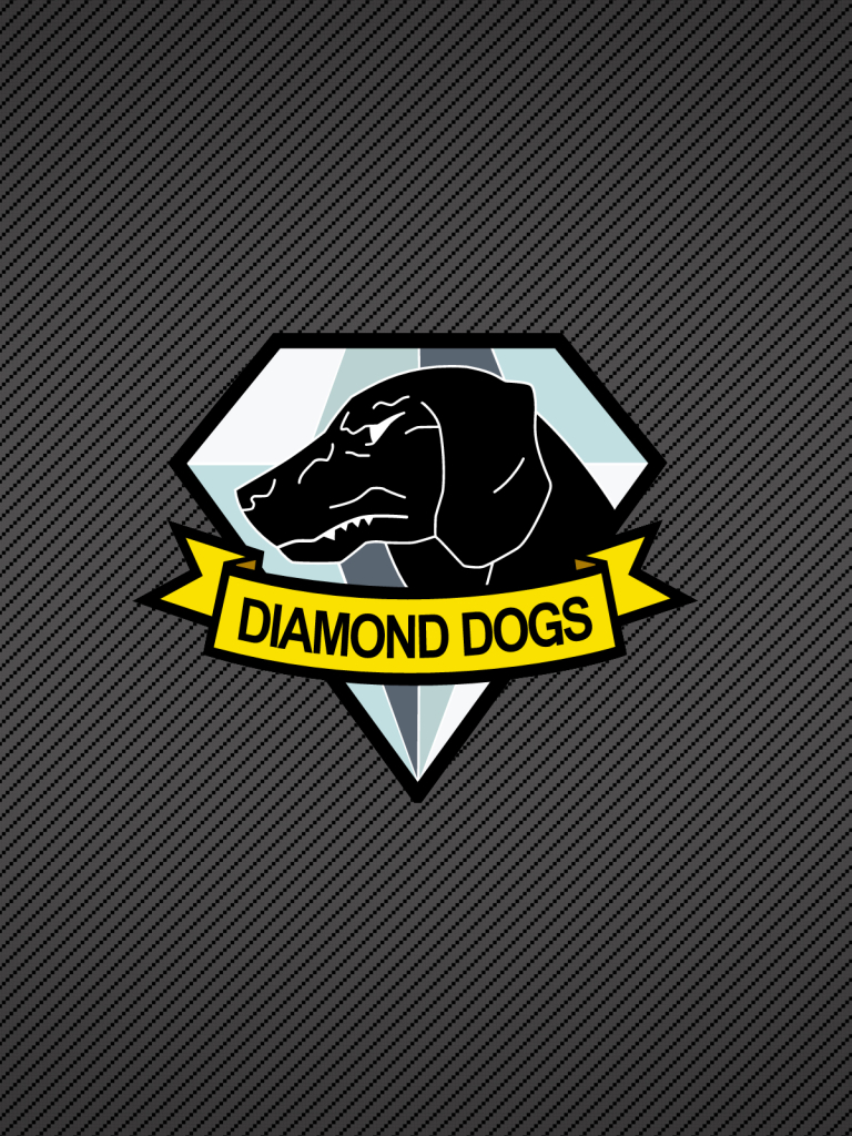 無料モバイル壁紙犬, ロゴ, ダイヤモンド, テレビゲーム, ミニマリスト, メタルギアソリッド, メタル ギア ソリッド V: ザ ファントム ペインをダウンロードします。