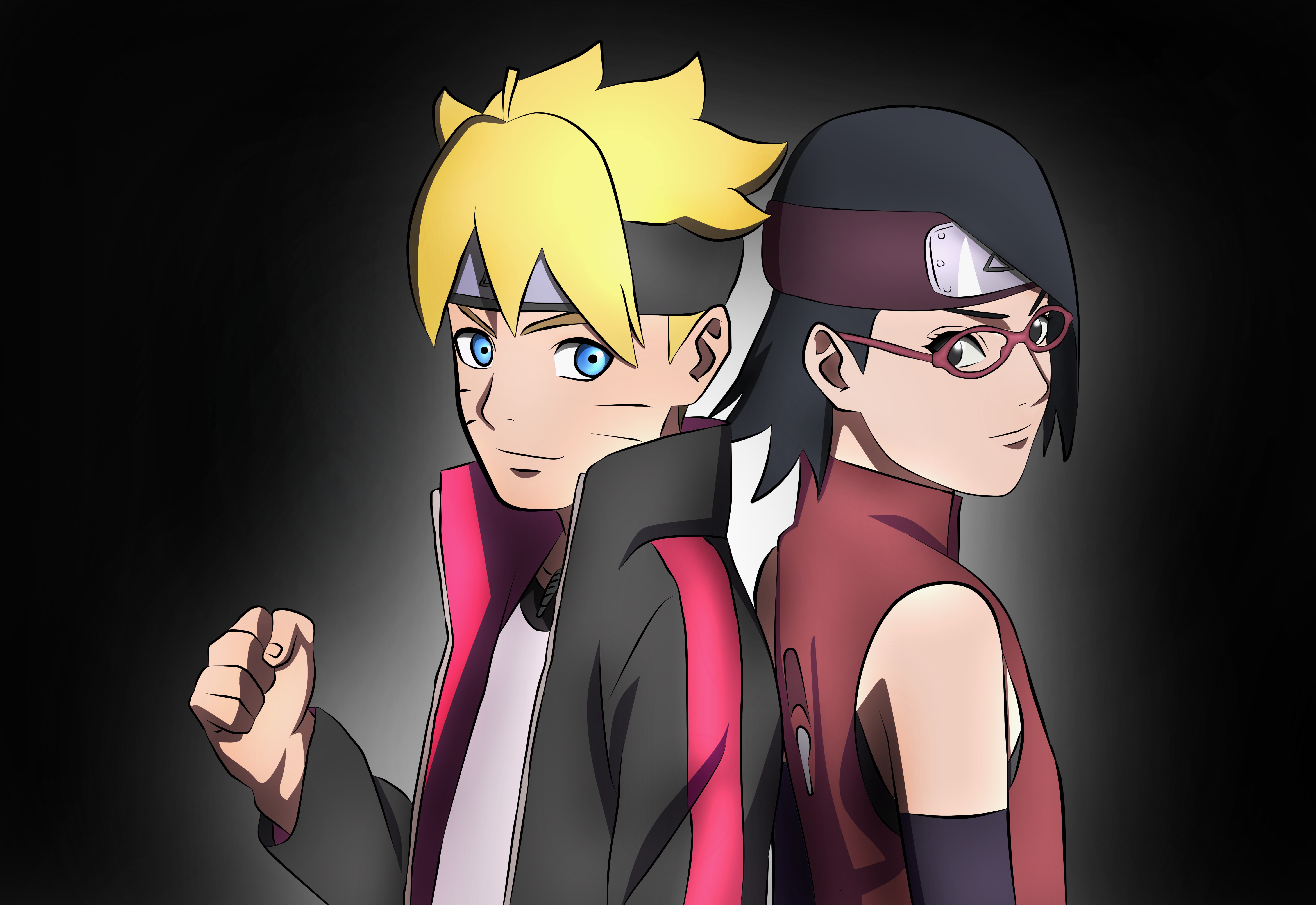 Baixar papel de parede para celular de Anime, Naruto, Sarada Uchiha, Boruto Uzumaki, Boruto gratuito.