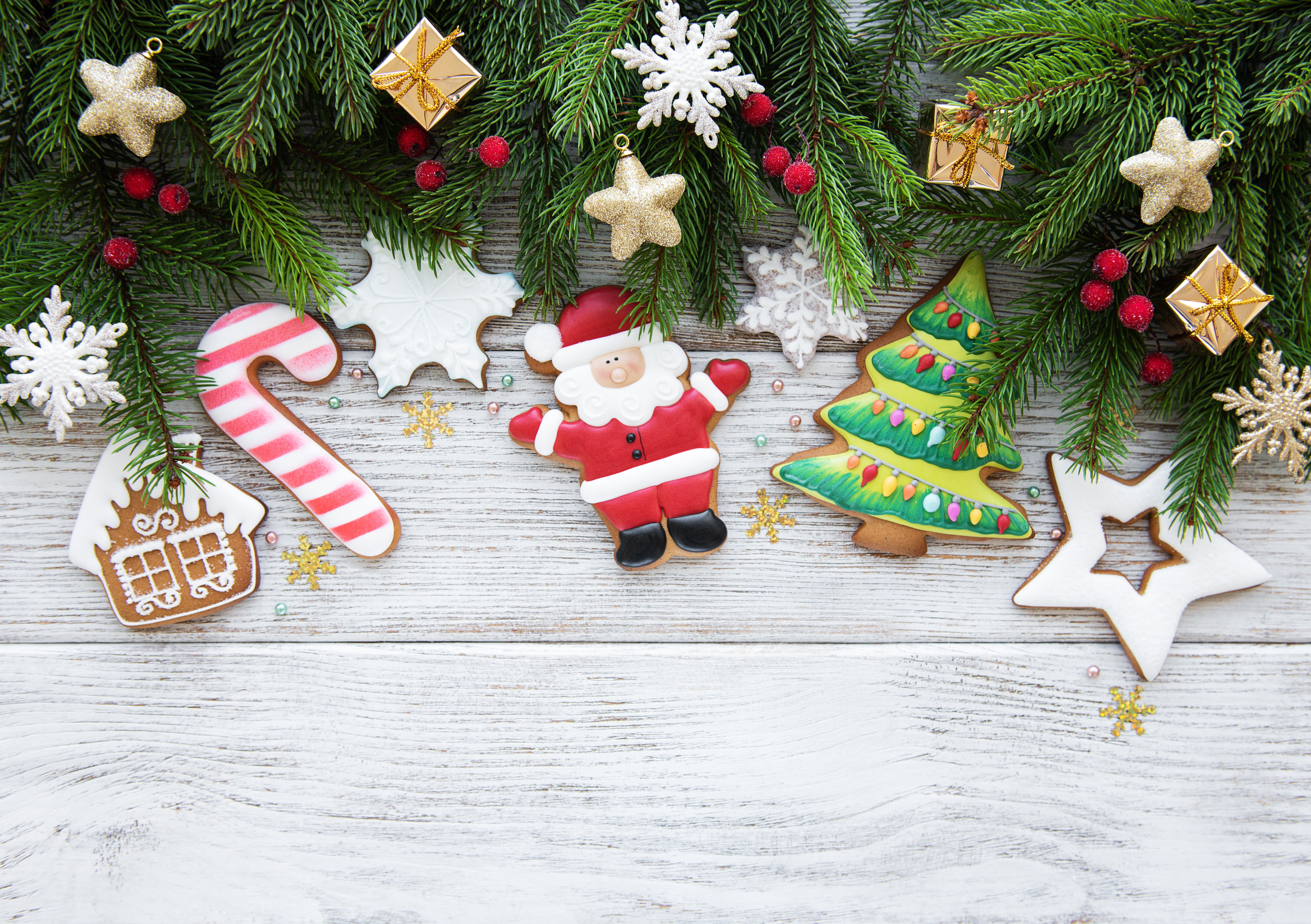 Téléchargez des papiers peints mobile Noël, Vacances, Décorations De Noël, Biscuit, Pain D'épice, Nature Morte gratuitement.
