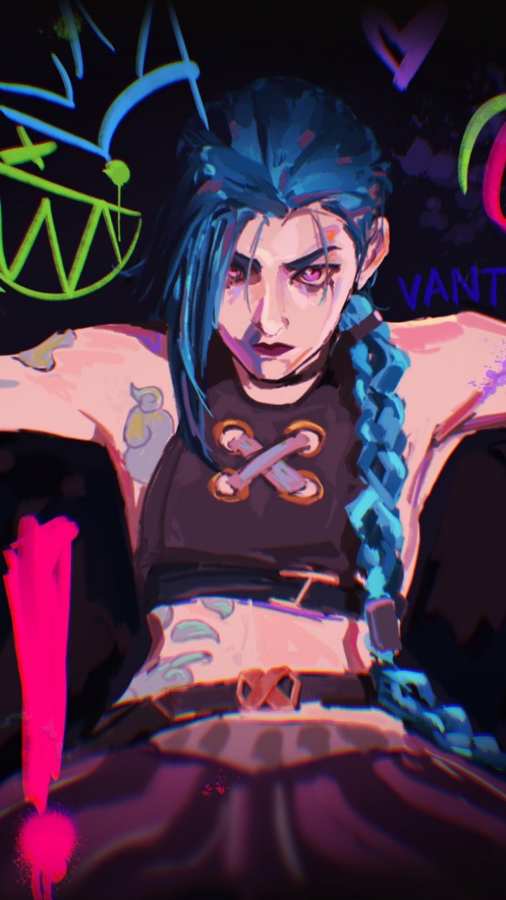 Download mobile wallpaper Tv Show, Jinx (League Of Legends), Arcane for free.