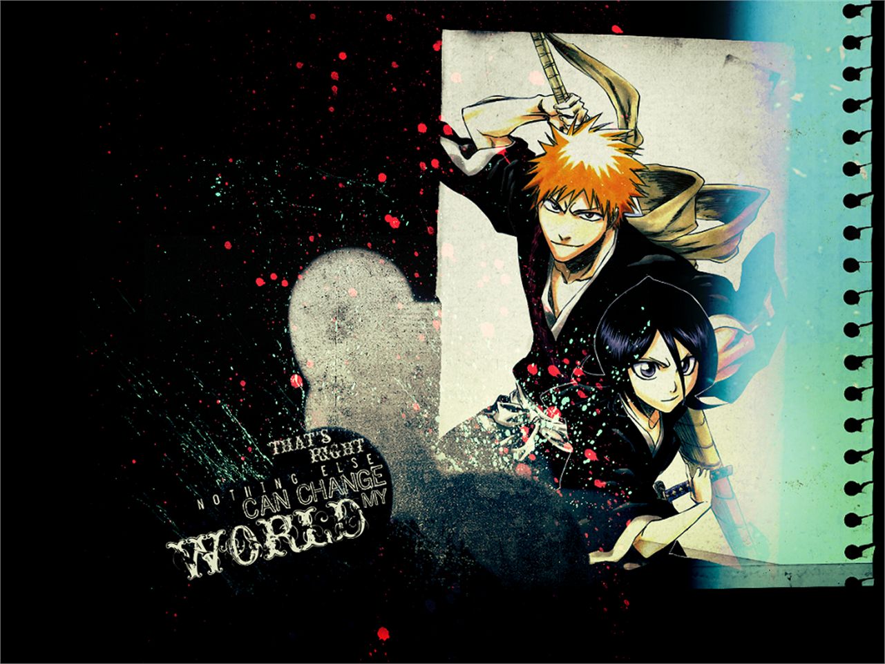 Download mobile wallpaper Anime, Bleach, Rukia Kuchiki, Ichigo Kurosaki for free.