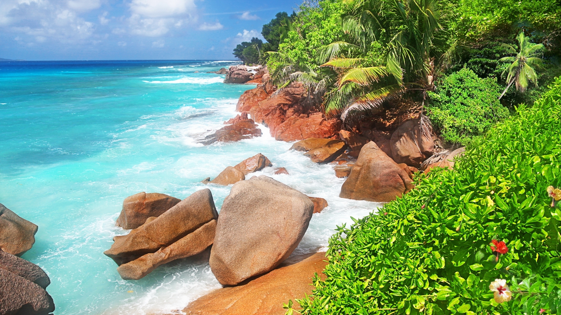 Free download wallpaper Sea, Landscape, Beach on your PC desktop