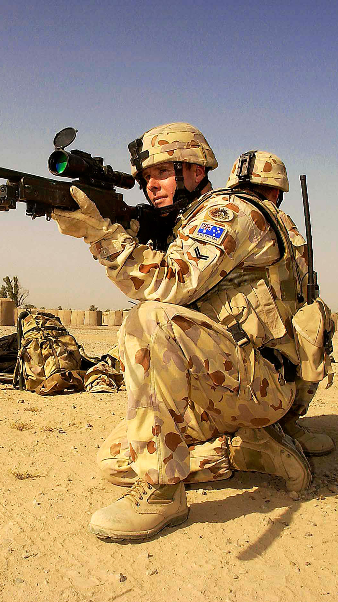 Download mobile wallpaper Military, Sniper, Australian for free.
