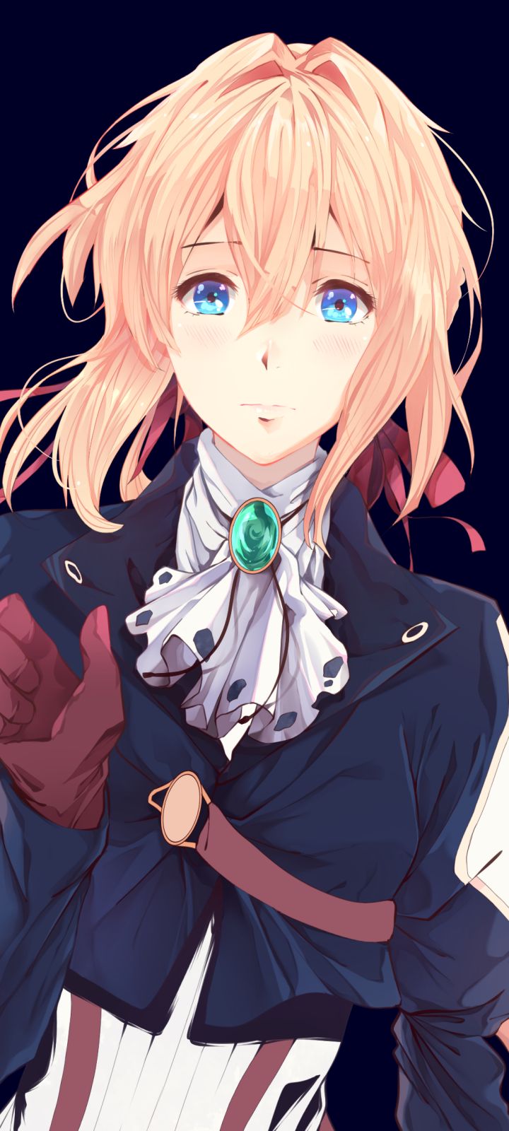 Handy-Wallpaper Blond, Blaue Augen, Blondinen, Animes, Violet Evergarden (Charakter), Violet Evergarden kostenlos herunterladen.