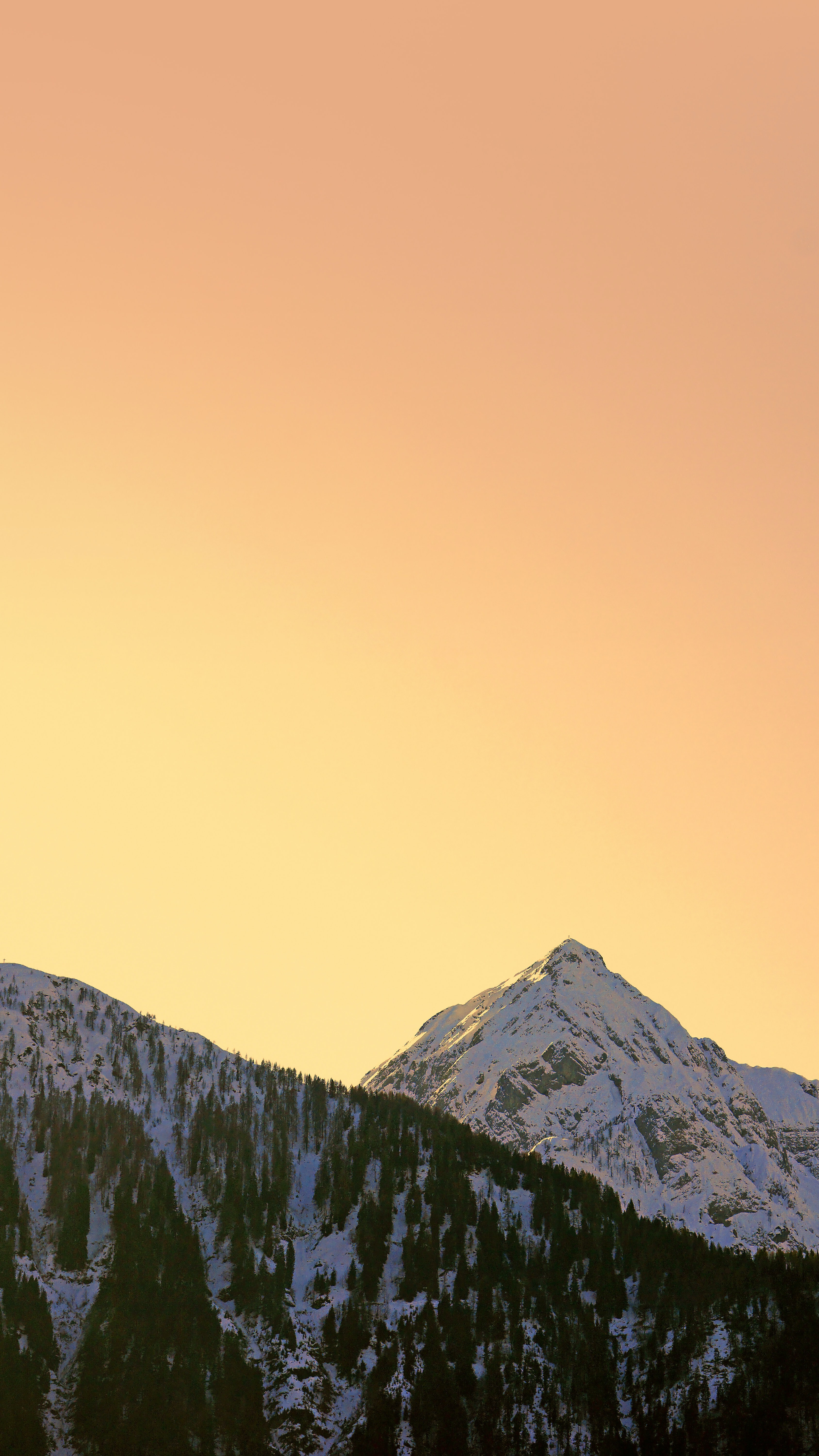 Descarga gratis la imagen Naturaleza, Cielo, Montañas, Nieve, Bosque en el escritorio de tu PC