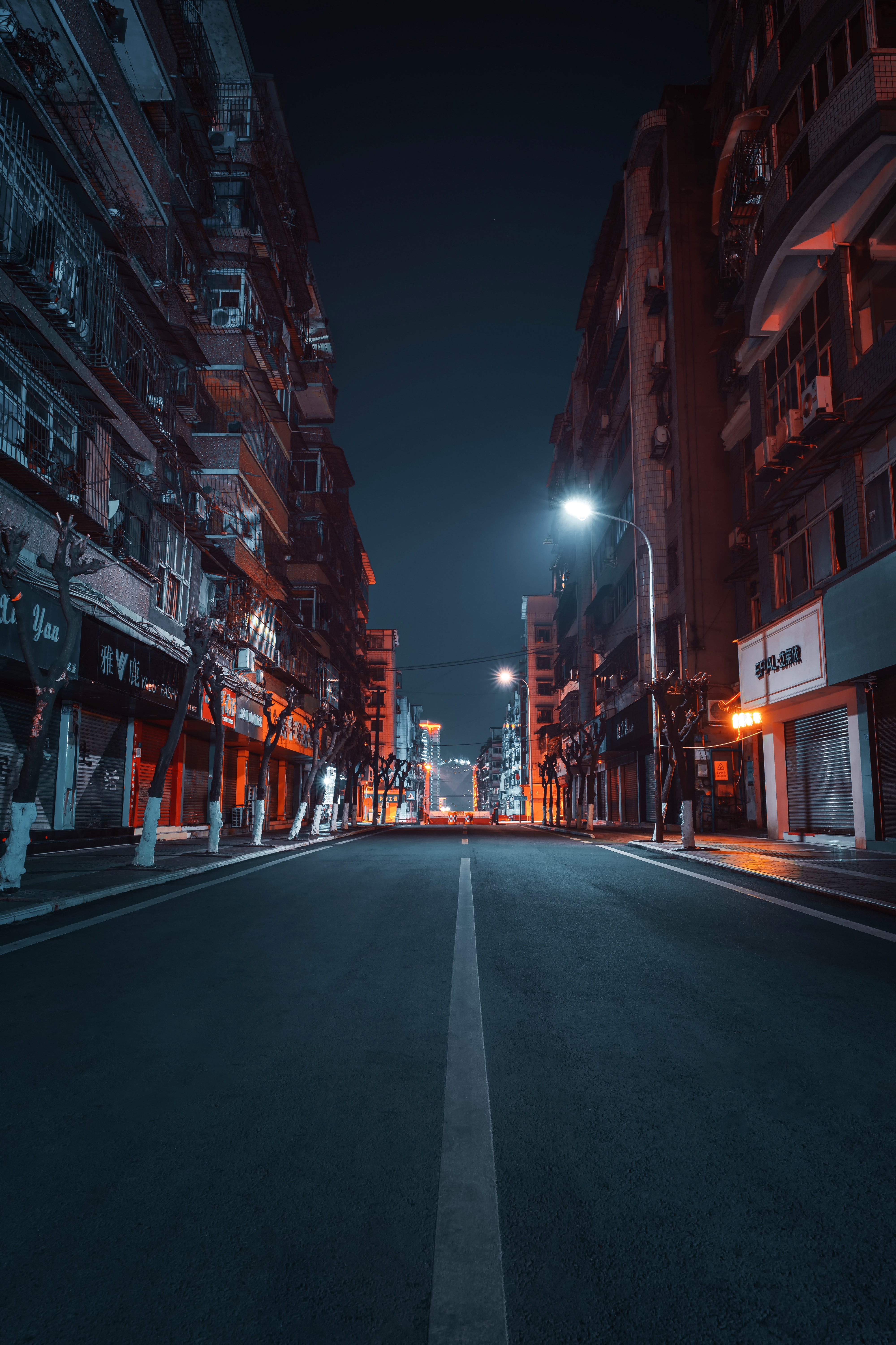 road, building, cities, city, night, street wallpaper for mobile