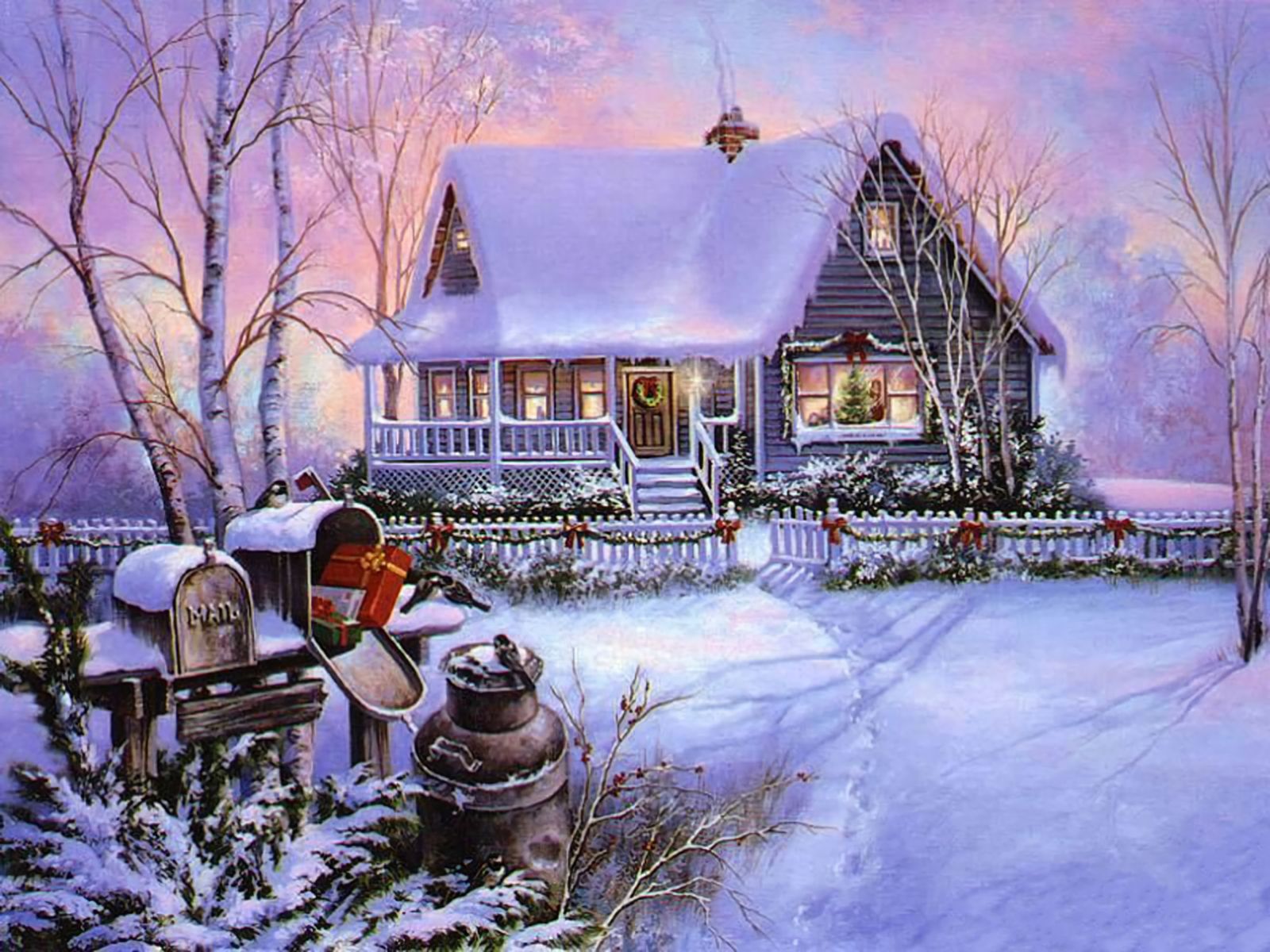 holiday, christmas, decoration, house, snow