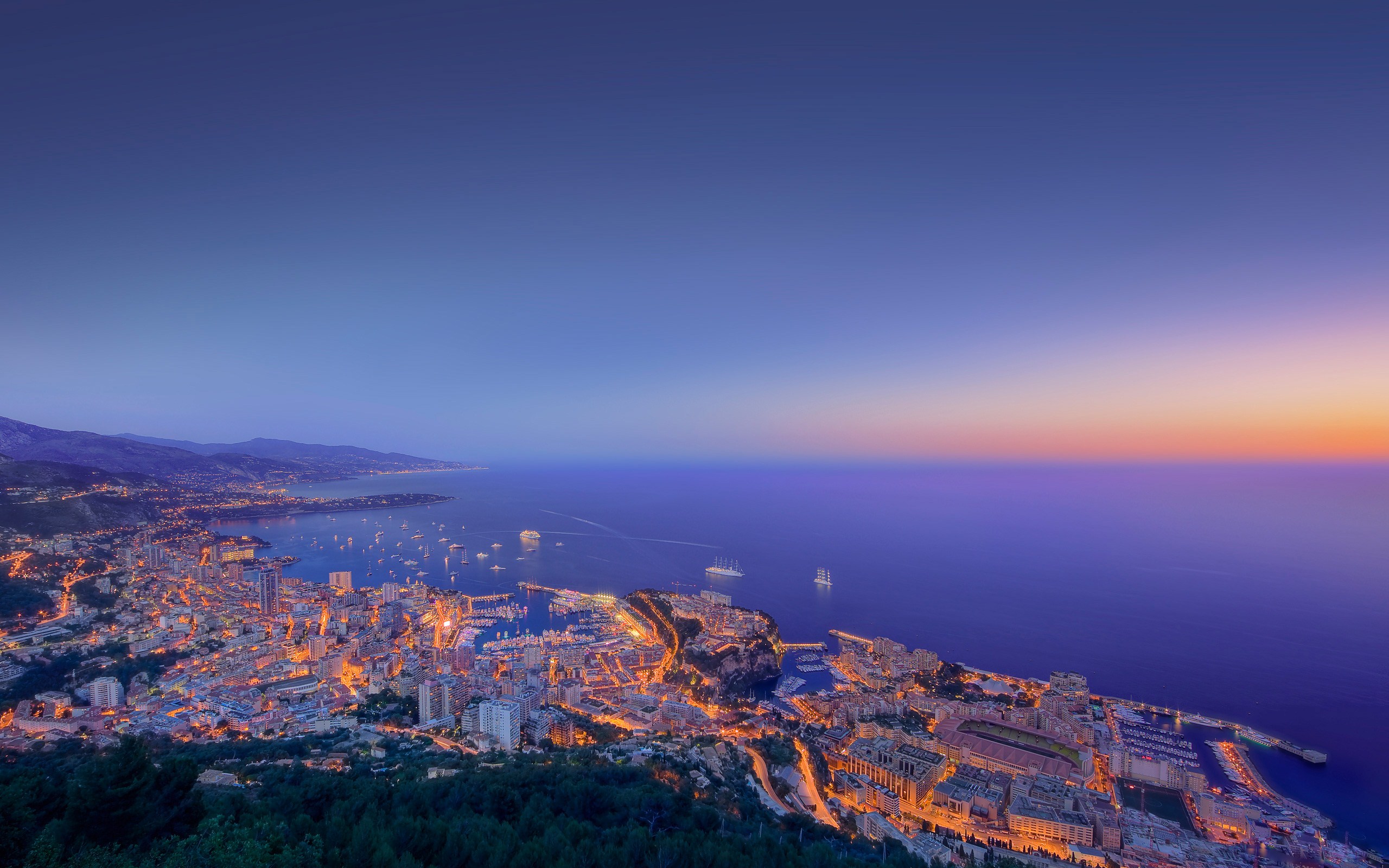 Download mobile wallpaper Landscape, City, Ocean, Monaco, Man Made for free.