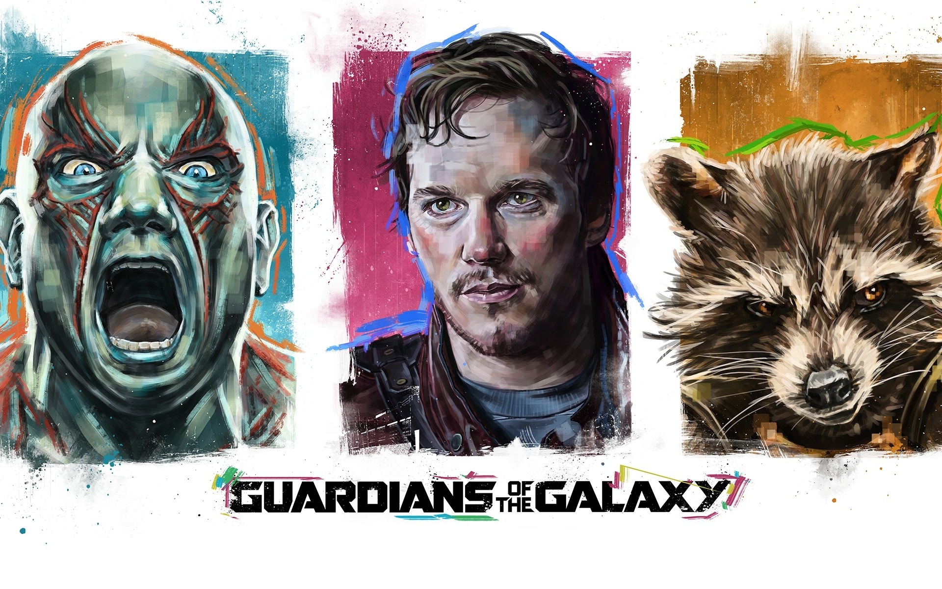 Download mobile wallpaper Movie, Guardians Of The Galaxy, Rocket Raccoon, Drax The Destroyer, Peter Quill for free.