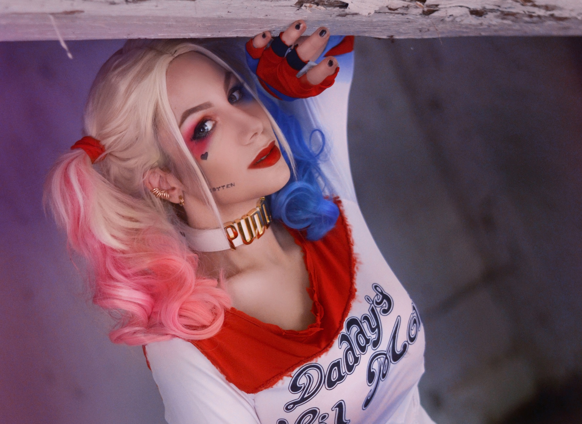 Handy-Wallpaper Frauen, Harley Quinn, Dc Comics, Cosplay kostenlos herunterladen.