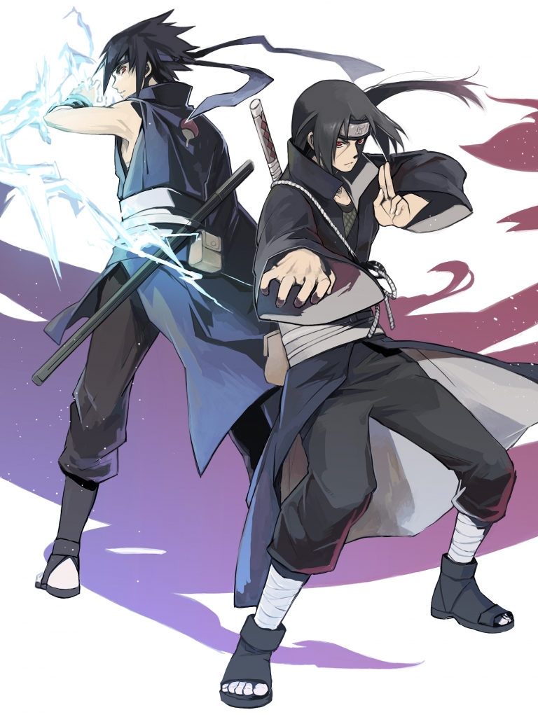 Descarga gratuita de fondo de pantalla para móvil de Naruto, Animado, Sasuke Uchiha, Itachi Uchiha.