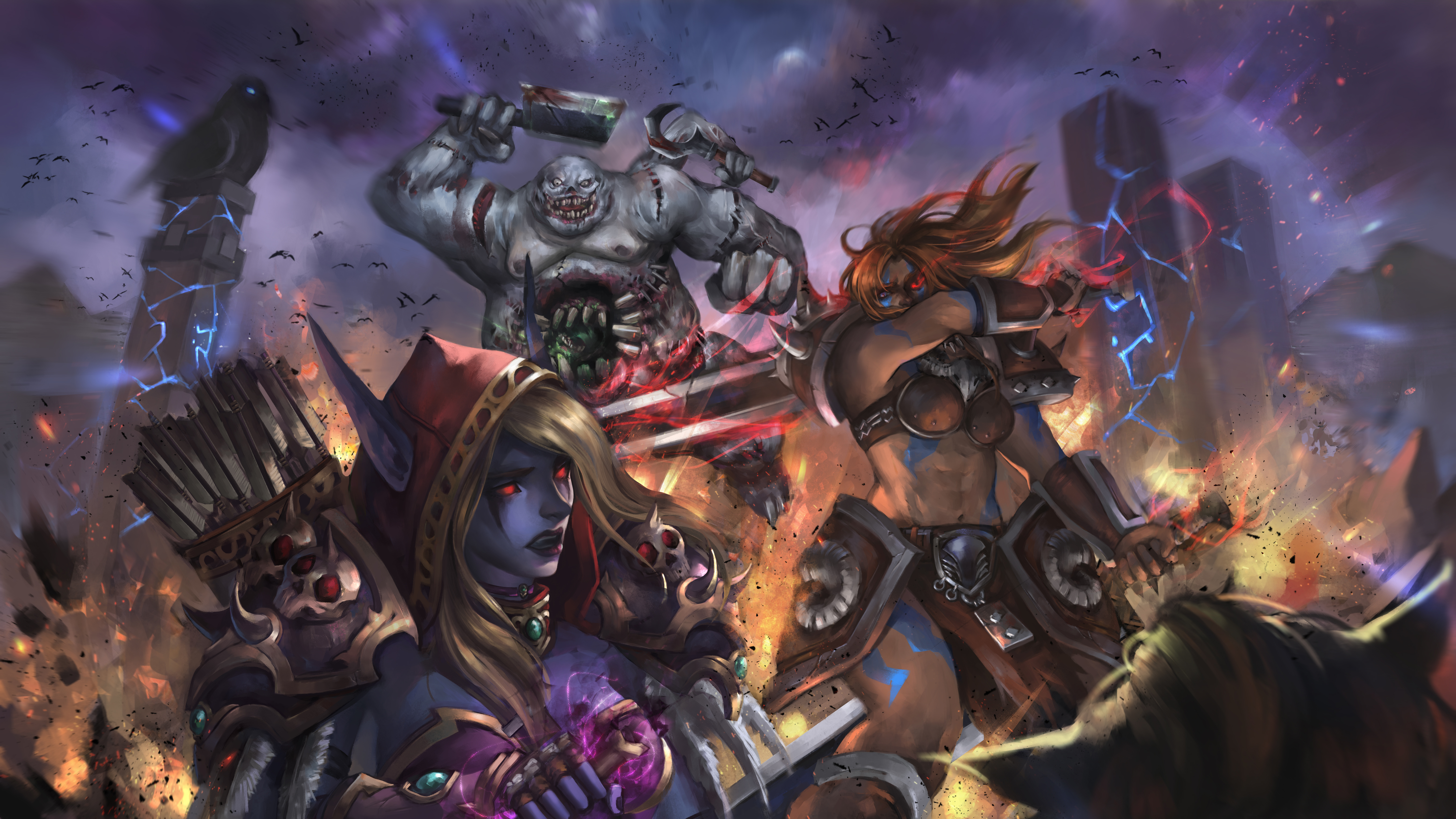 Download mobile wallpaper Video Game, Sylvanas Windrunner, Barbarian (Diablo Iii), Heroes Of The Storm for free.