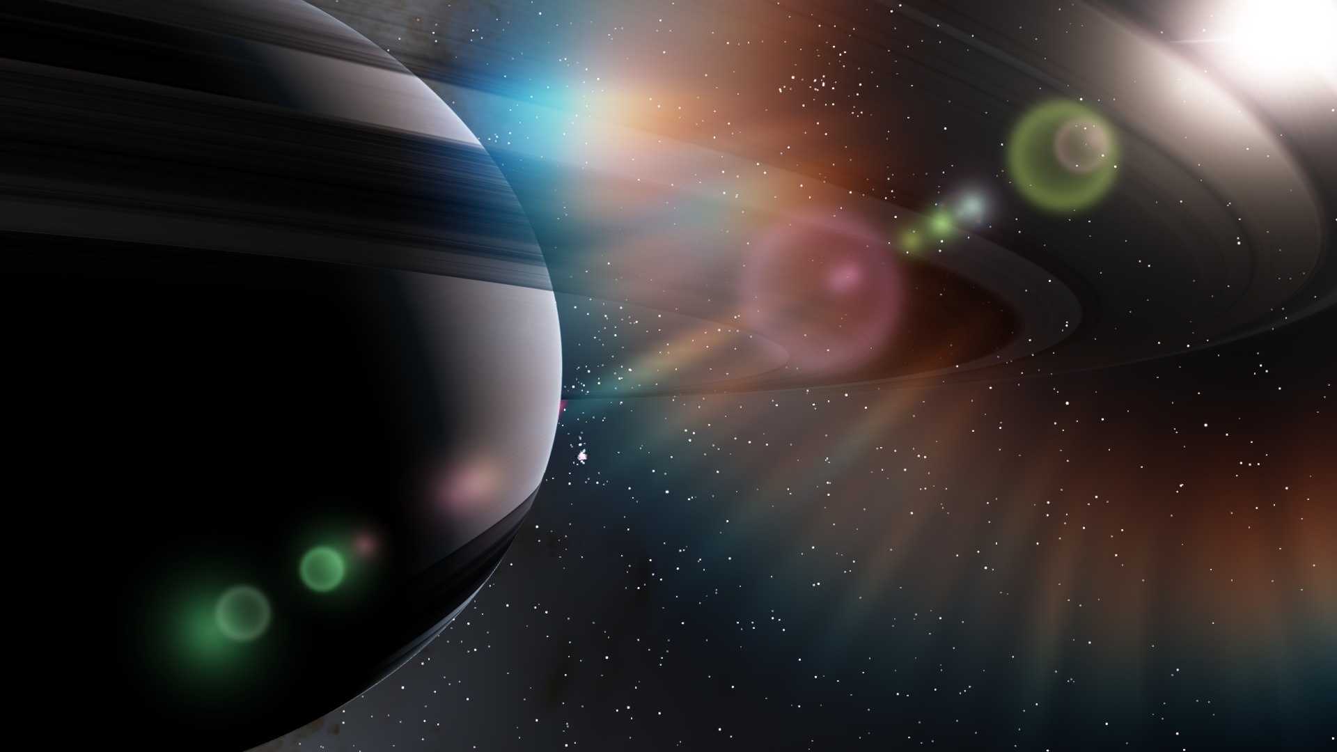 Download mobile wallpaper 3D, Space, Sci Fi, Cgi, Planetary Ring for free.