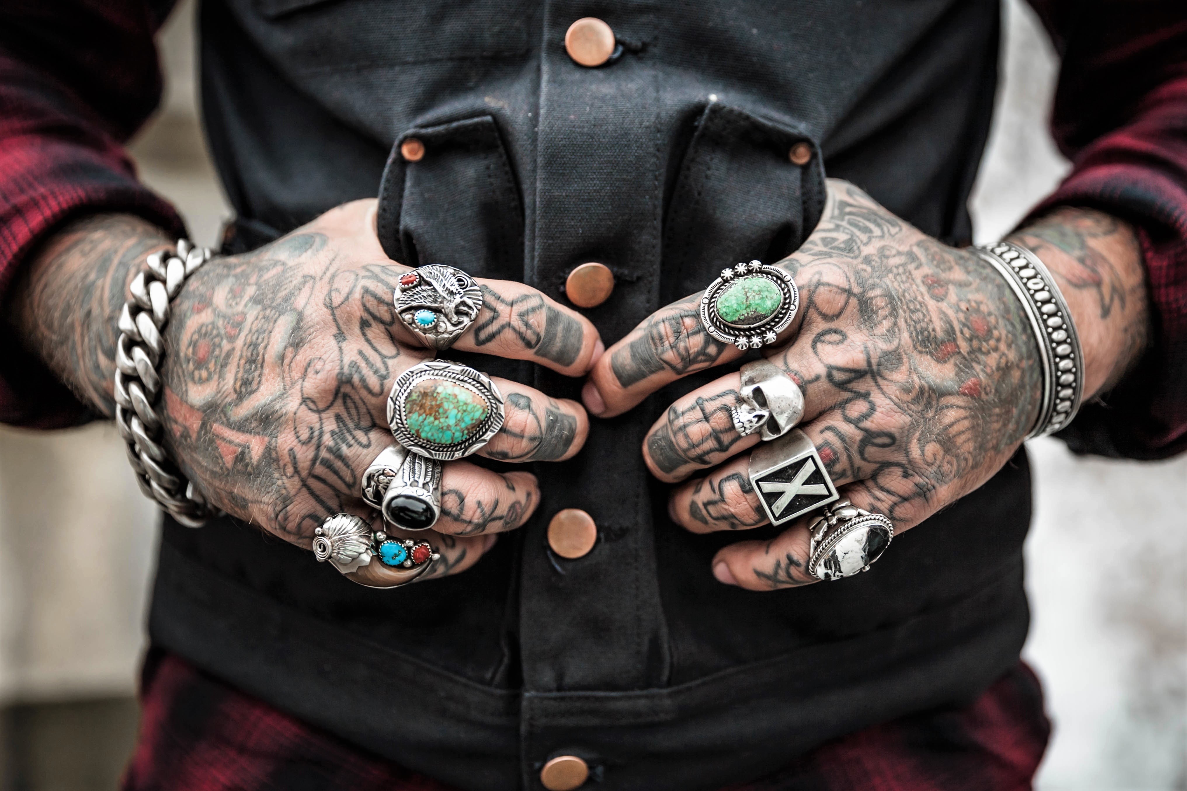 photography, men, hand, ring, silver, tattoo