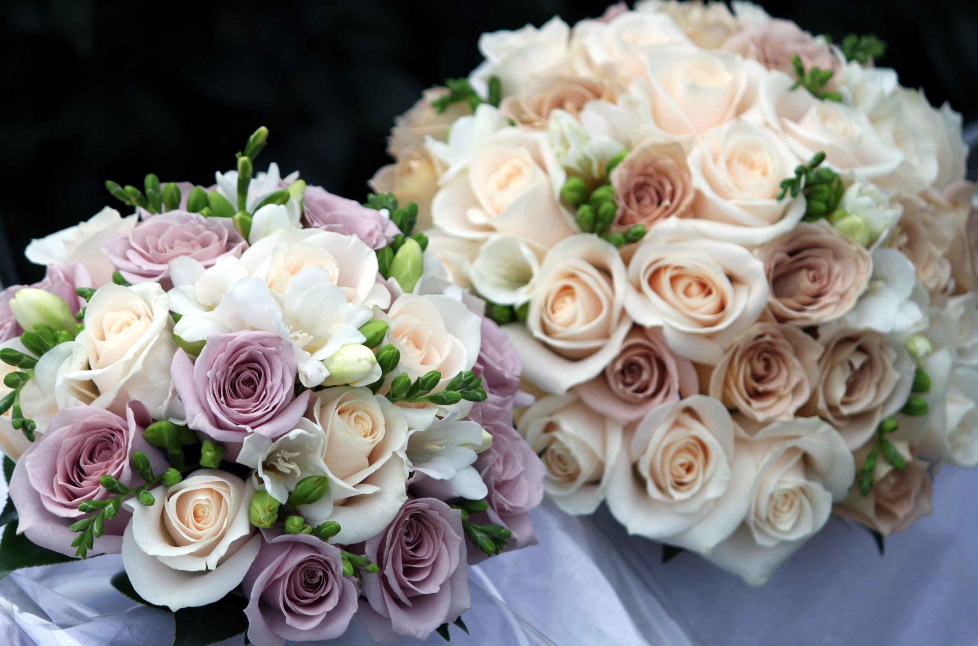 flowers, roses, beauty, bridal bouquets, wedding bouquets 2160p