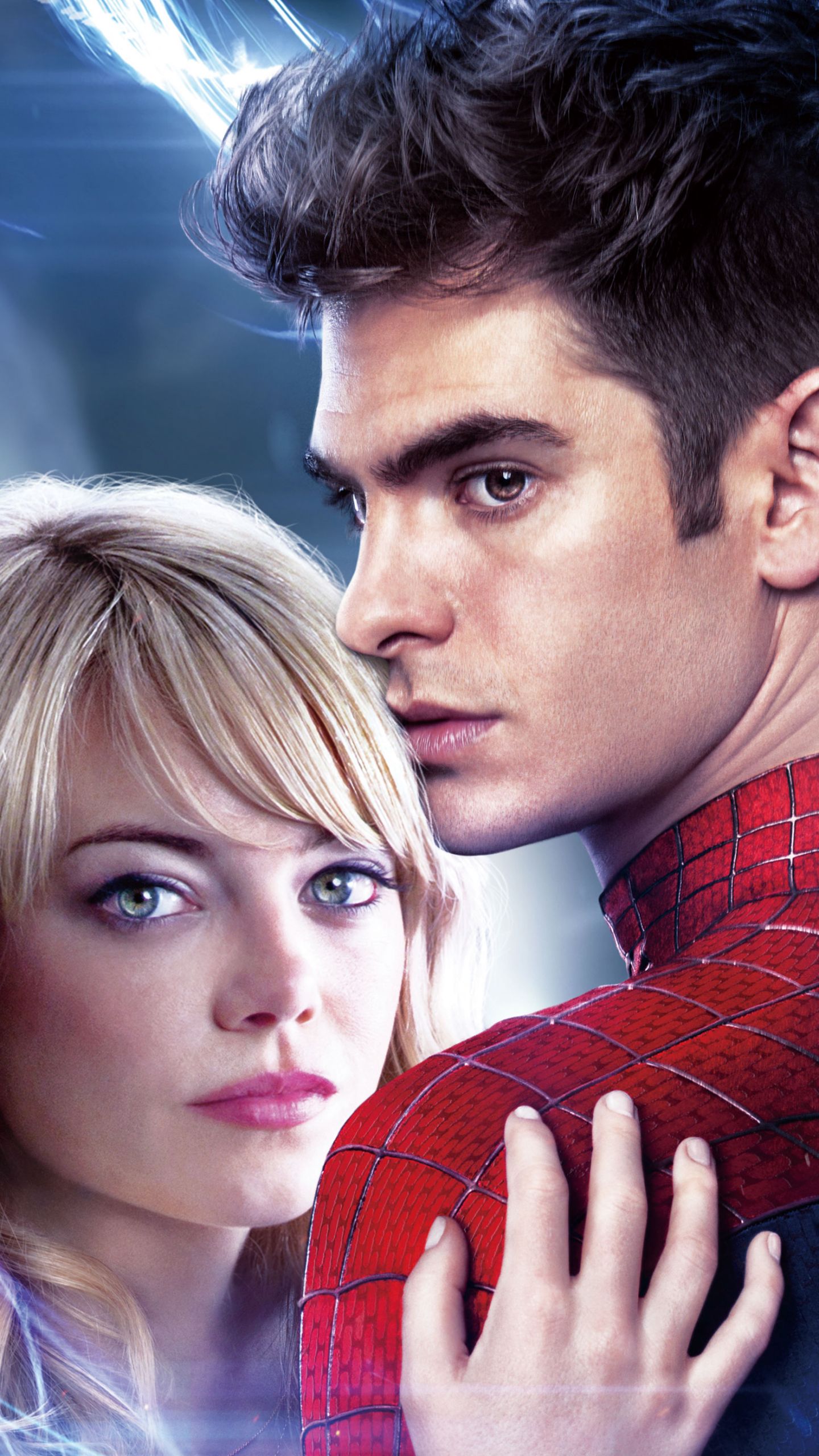 Descarga gratuita de fondo de pantalla para móvil de Emma Stone, Películas, Hombre Araña, Spider Man, Andrew Garfield, El Sorprendente Hombre Araña 2: La Amenaza De Electro.