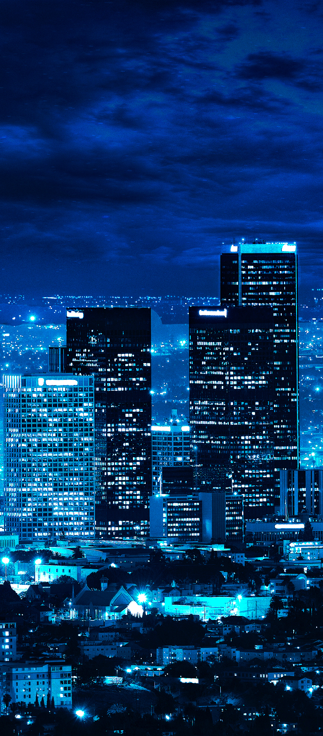 Download mobile wallpaper Cities, Night, Usa, Skyscraper, Los Angeles, Man Made for free.