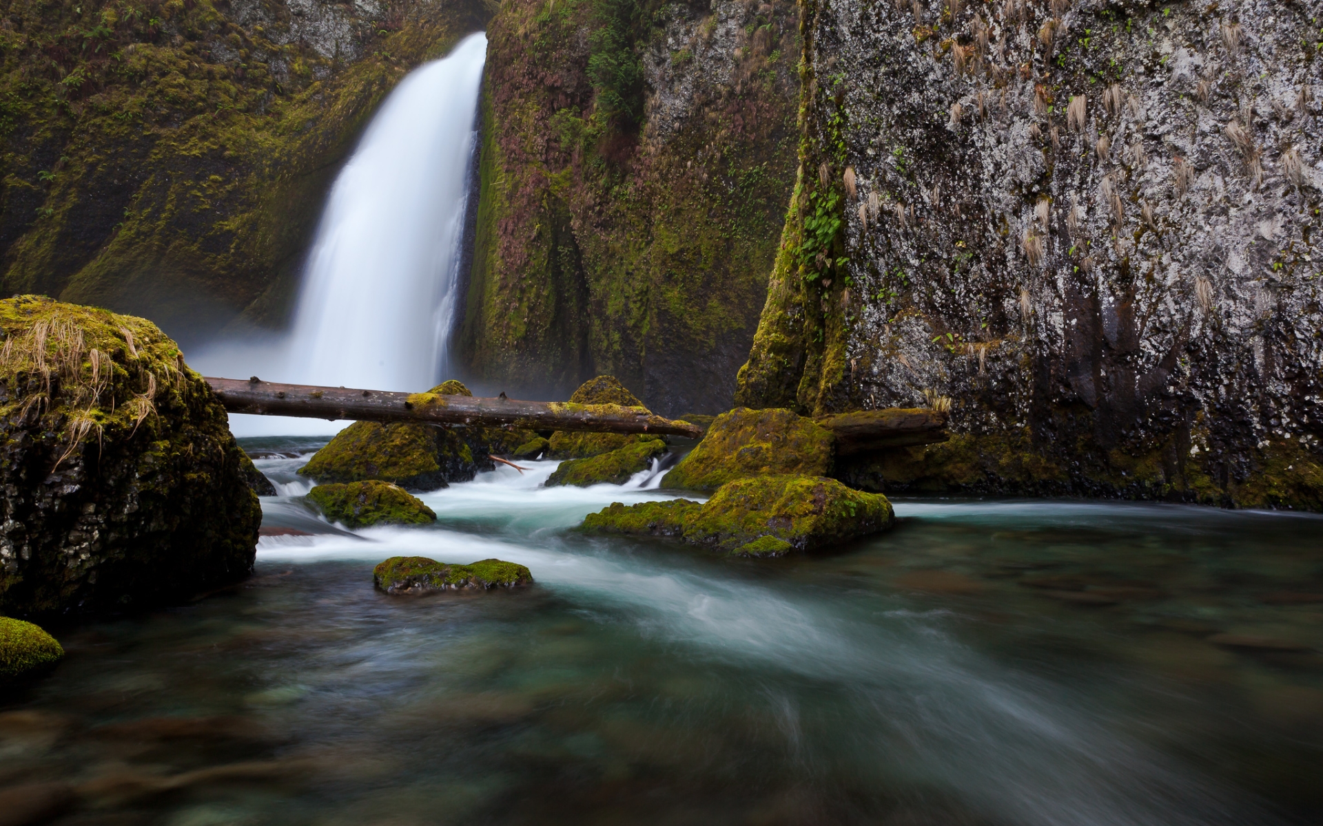 Laden Sie das Wasserfälle, Wasserfall, Wald, Fluss, Stein, Moos, Erde/natur, Zeitraffer-Bild kostenlos auf Ihren PC-Desktop herunter