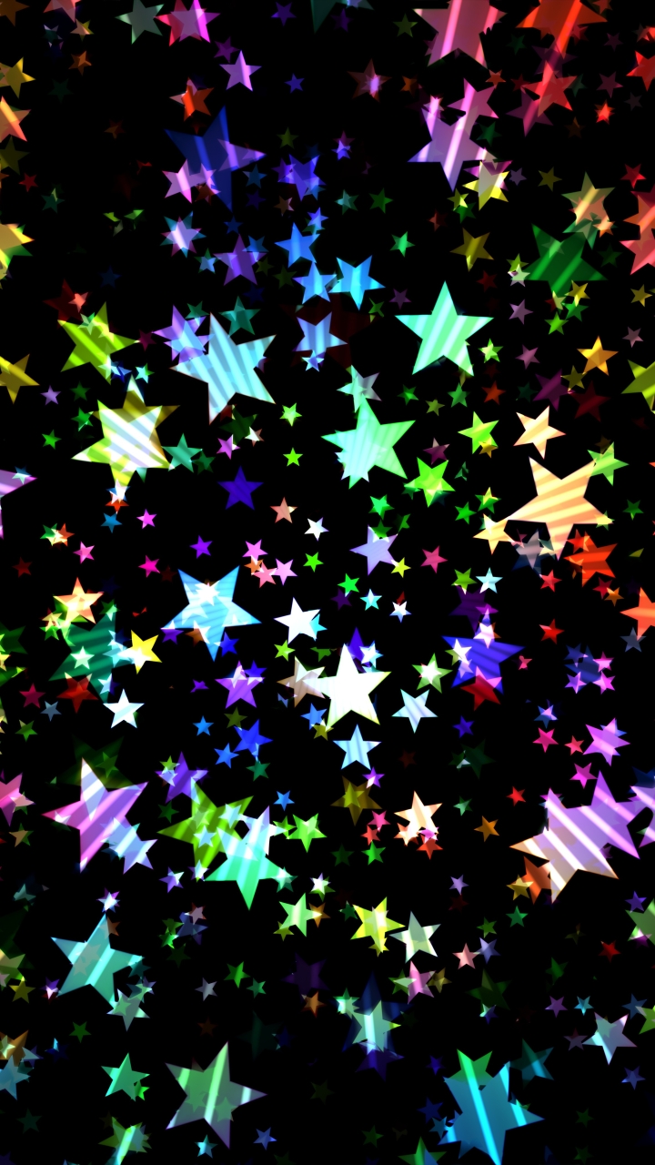 Download mobile wallpaper Abstract, Colors, Colorful, Star for free.