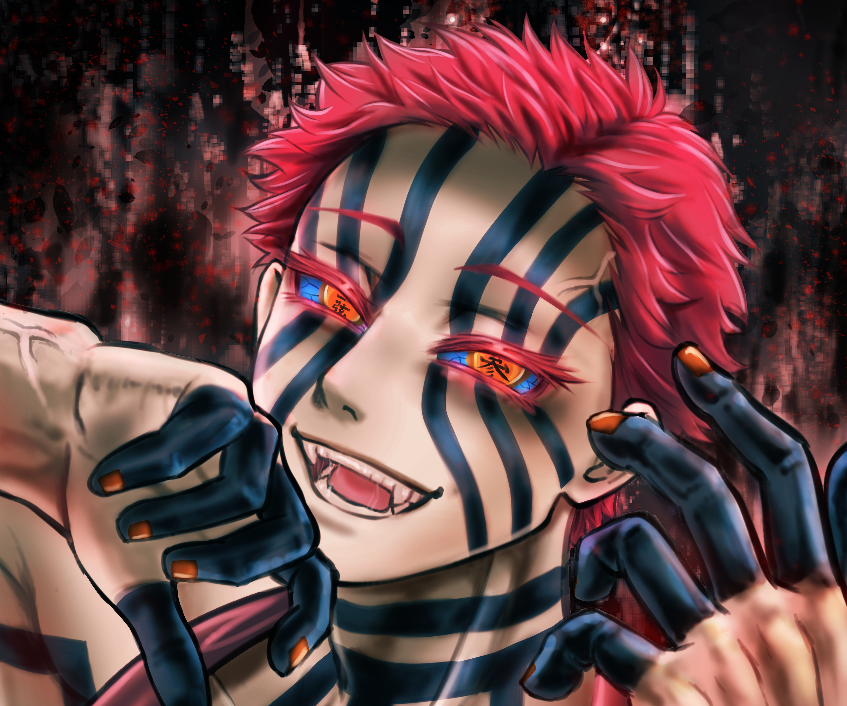 akaza (demon slayer: kimetsu no yaiba), anime, demon slayer: kimetsu no yaiba desktop HD wallpaper