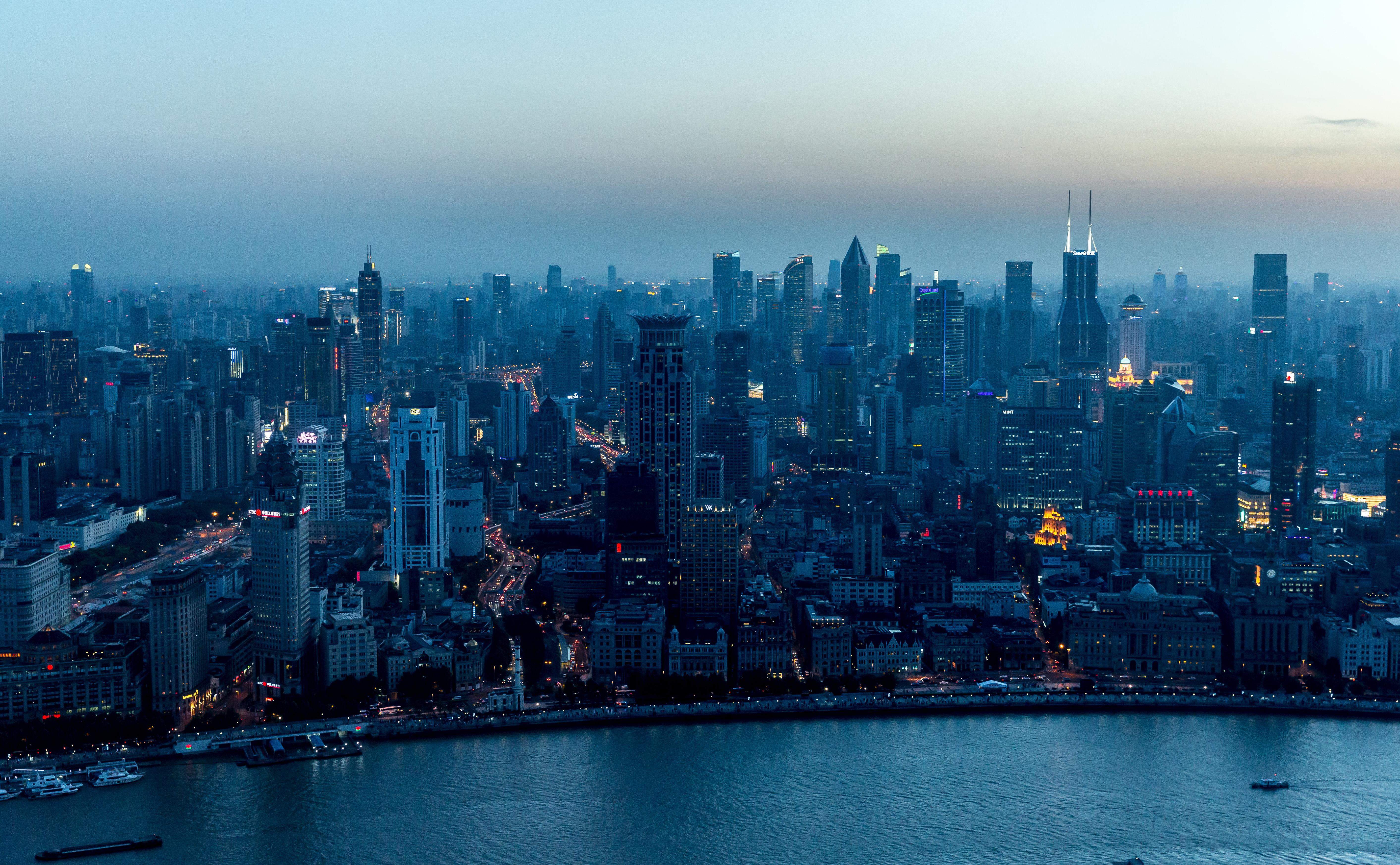 Free download wallpaper Cities, Shanghai, Man Made on your PC desktop