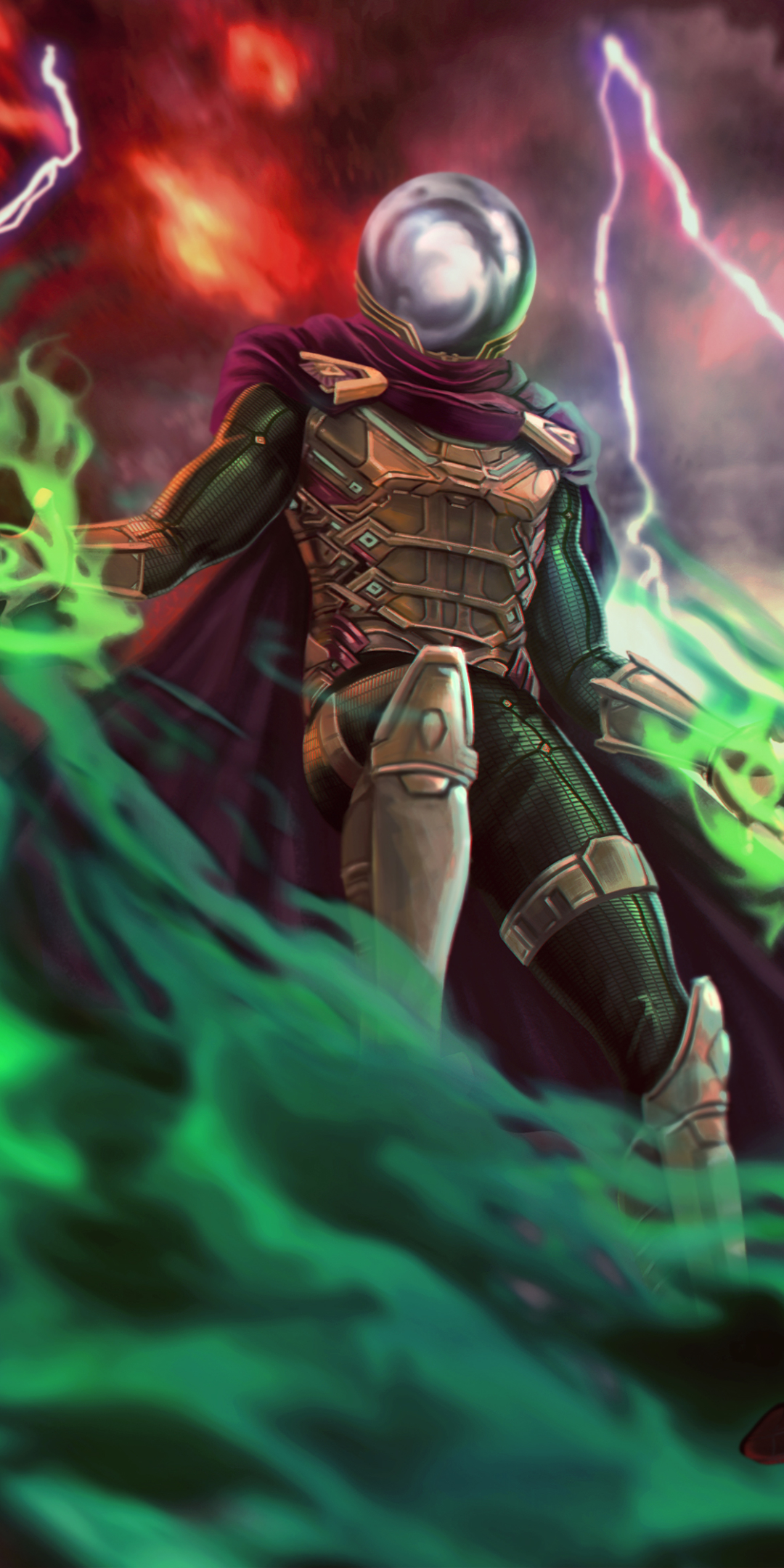 mysterio (marvel comics), movie, spider man: far from home, spider man wallpaper for mobile