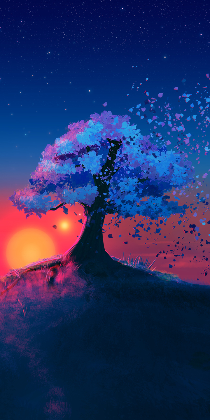 Download mobile wallpaper Tree, Artistic for free.