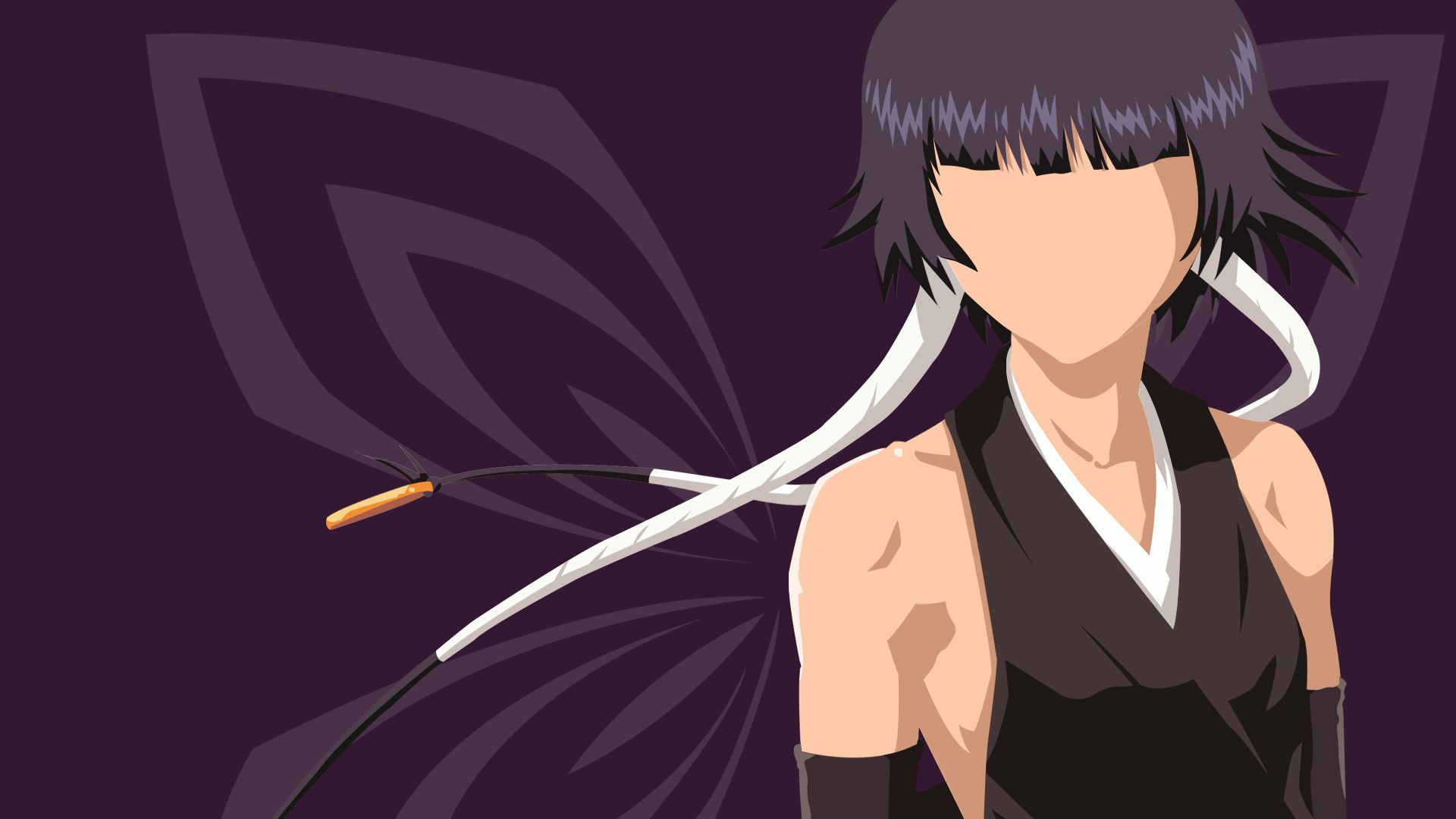 Free download wallpaper Anime, Bleach, Minimalist, Soifon (Bleach) on your PC desktop