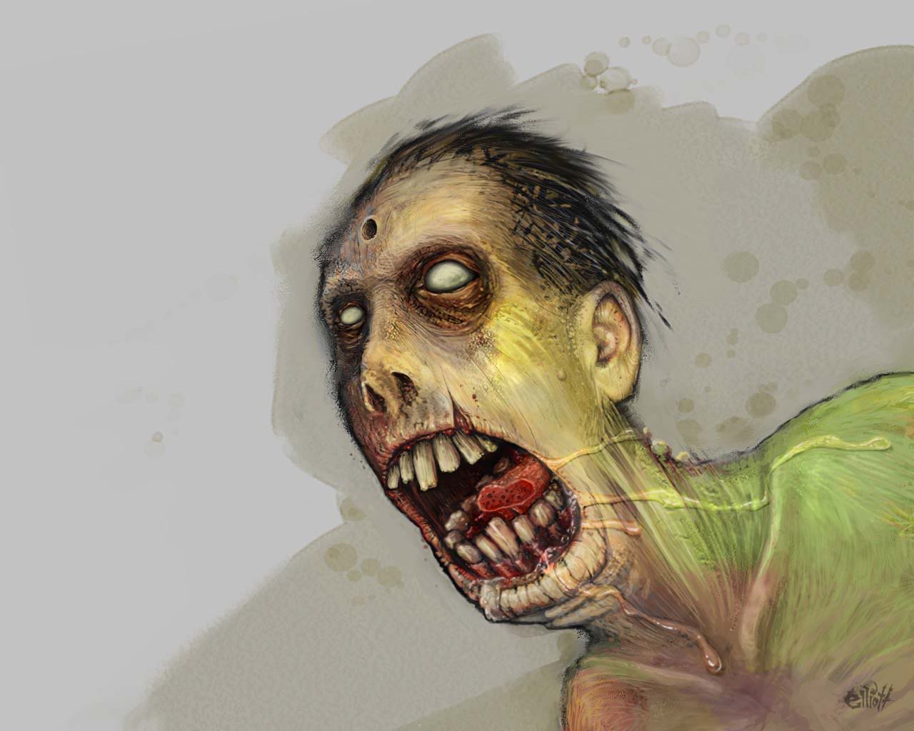 Download mobile wallpaper Dark, Zombie for free.