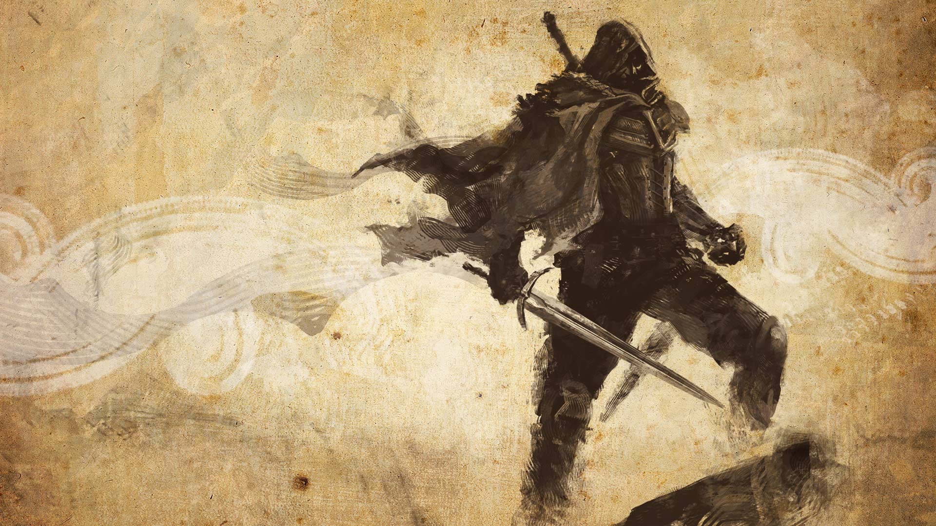 video game, joe dever's lone wolf hd remastered, cloak, concept art, sword, warrior