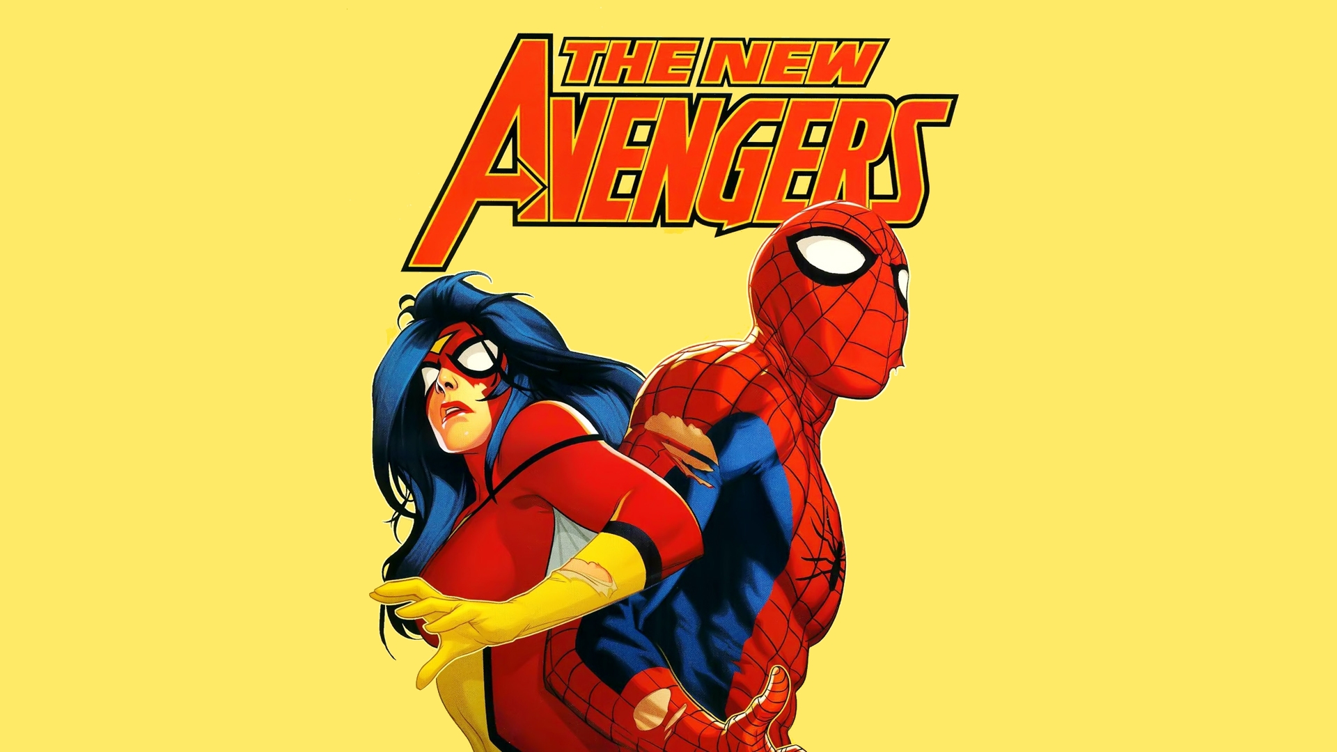 622016 скачать обои комиксы, новые мстители, человек паук, женщина паук - заставки и картинки бесплатно