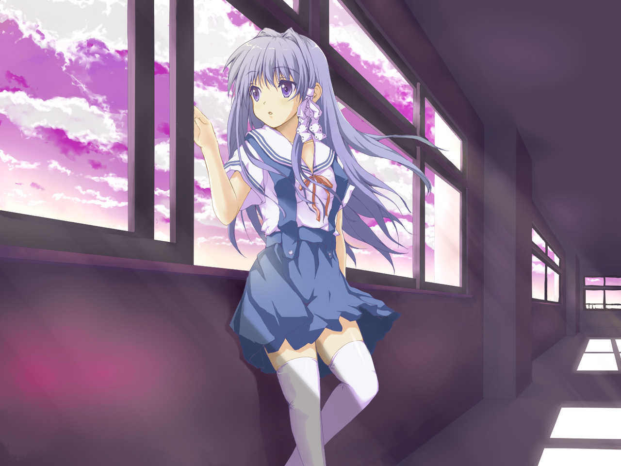 Download mobile wallpaper Anime, Kyou Fujibayashi, Clannad for free.