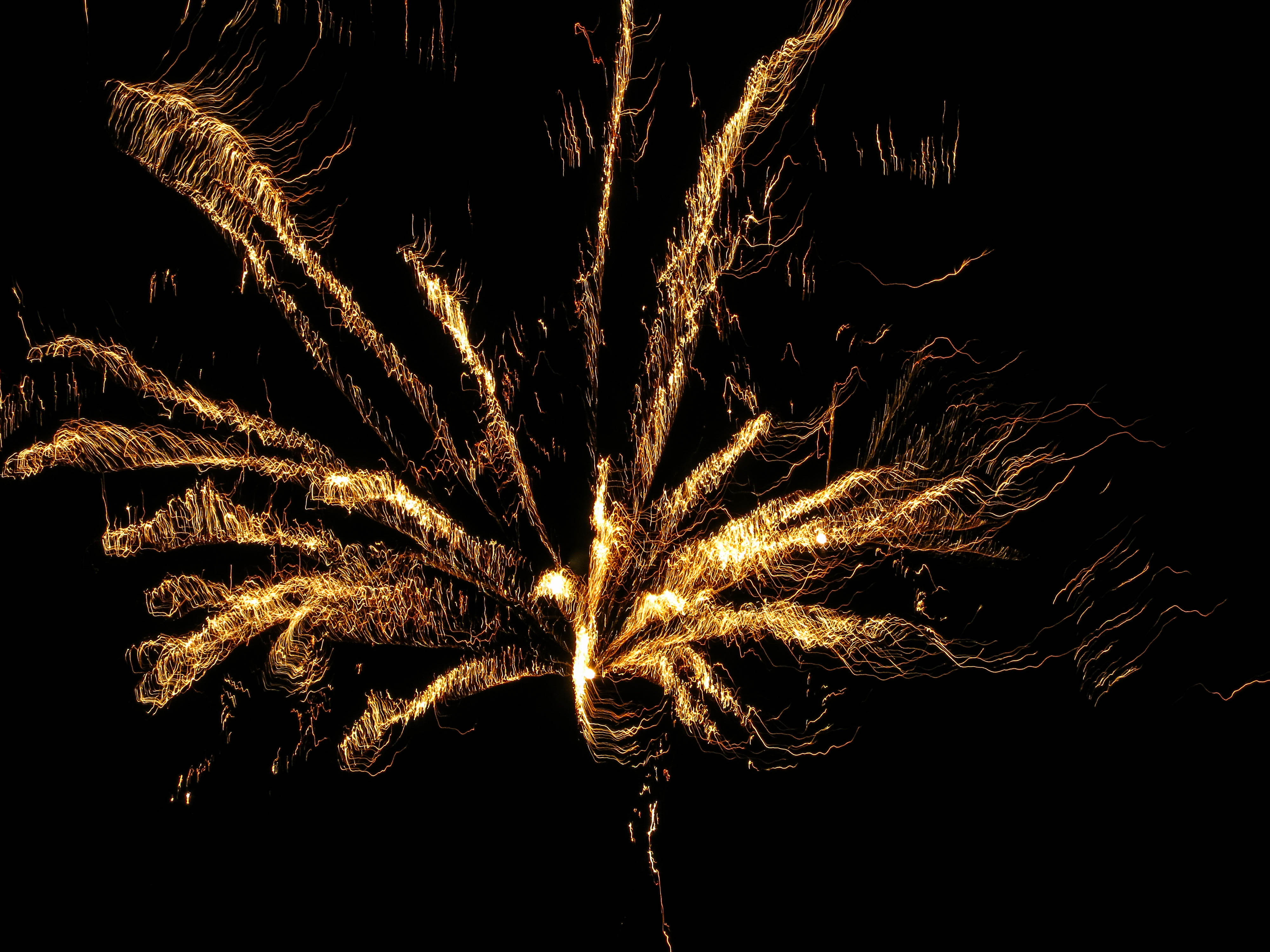 firework, black, holidays, night, salute, long exposure, fireworks HD wallpaper