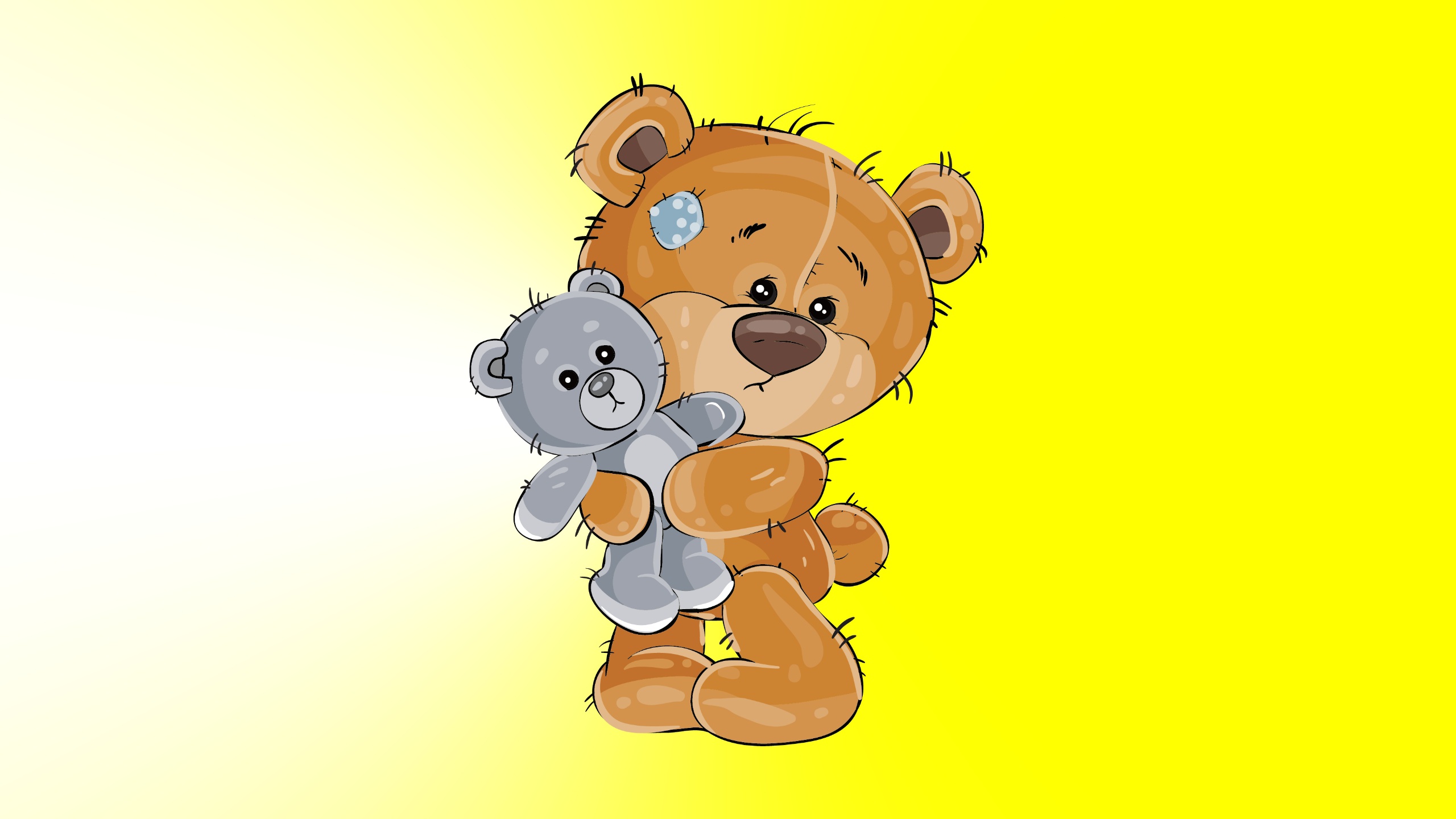 Download mobile wallpaper Teddy Bear, Artistic, Cute for free.