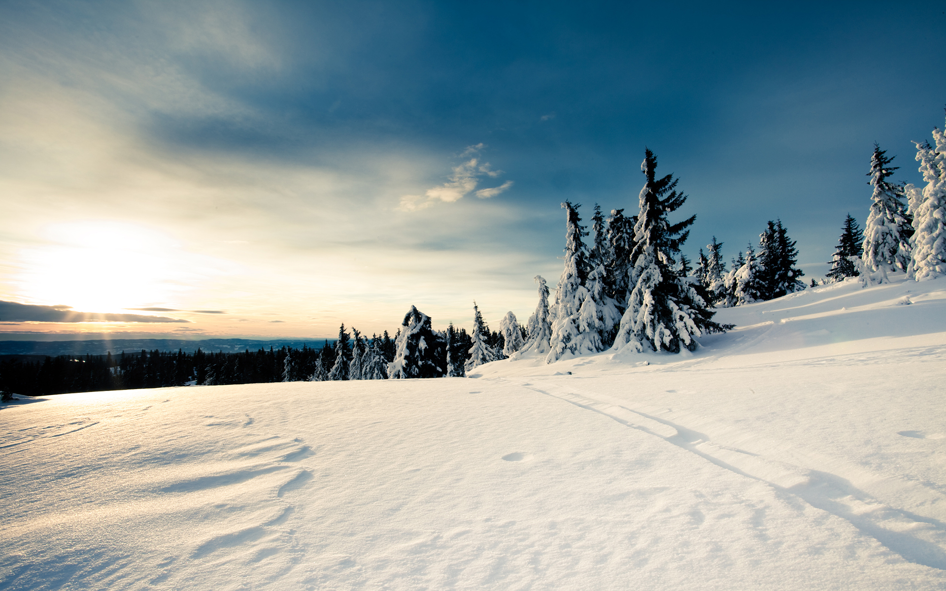 Скачать обои бесплатно Зима, Небо, Снег, Земля/природа картинка на рабочий стол ПК