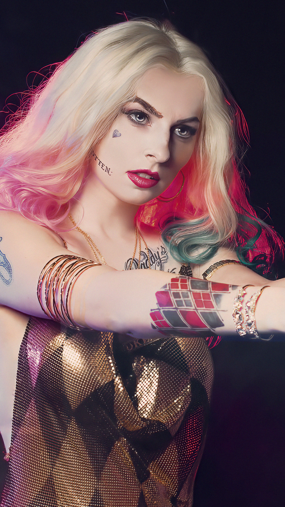 Handy-Wallpaper Blond, Frauen, Blondinen, Harley Quinn, Cosplay kostenlos herunterladen.