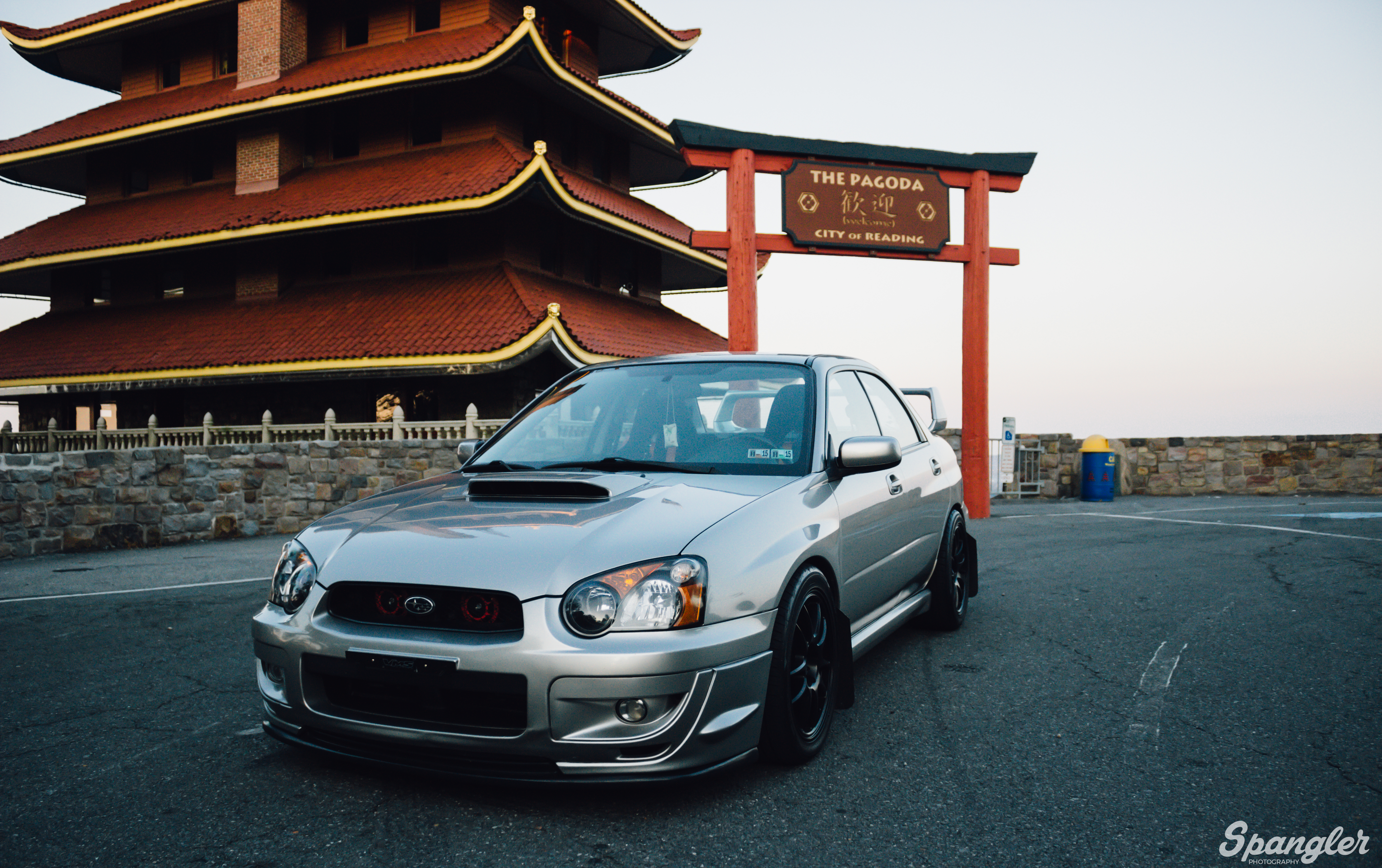 cars, subaru, side view, pagoda, silver, silvery HD wallpaper