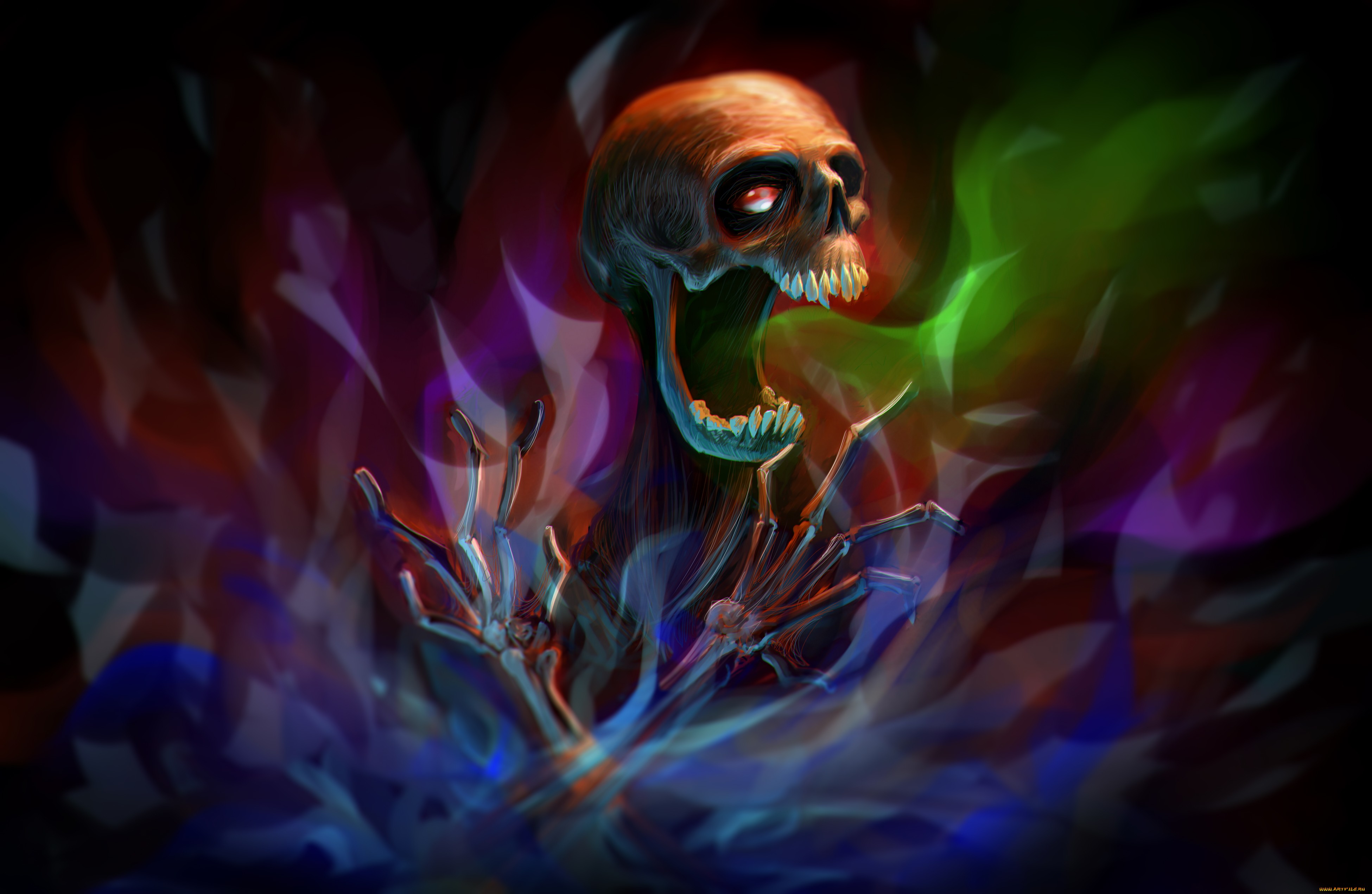 Free download wallpaper Dark, Skull on your PC desktop